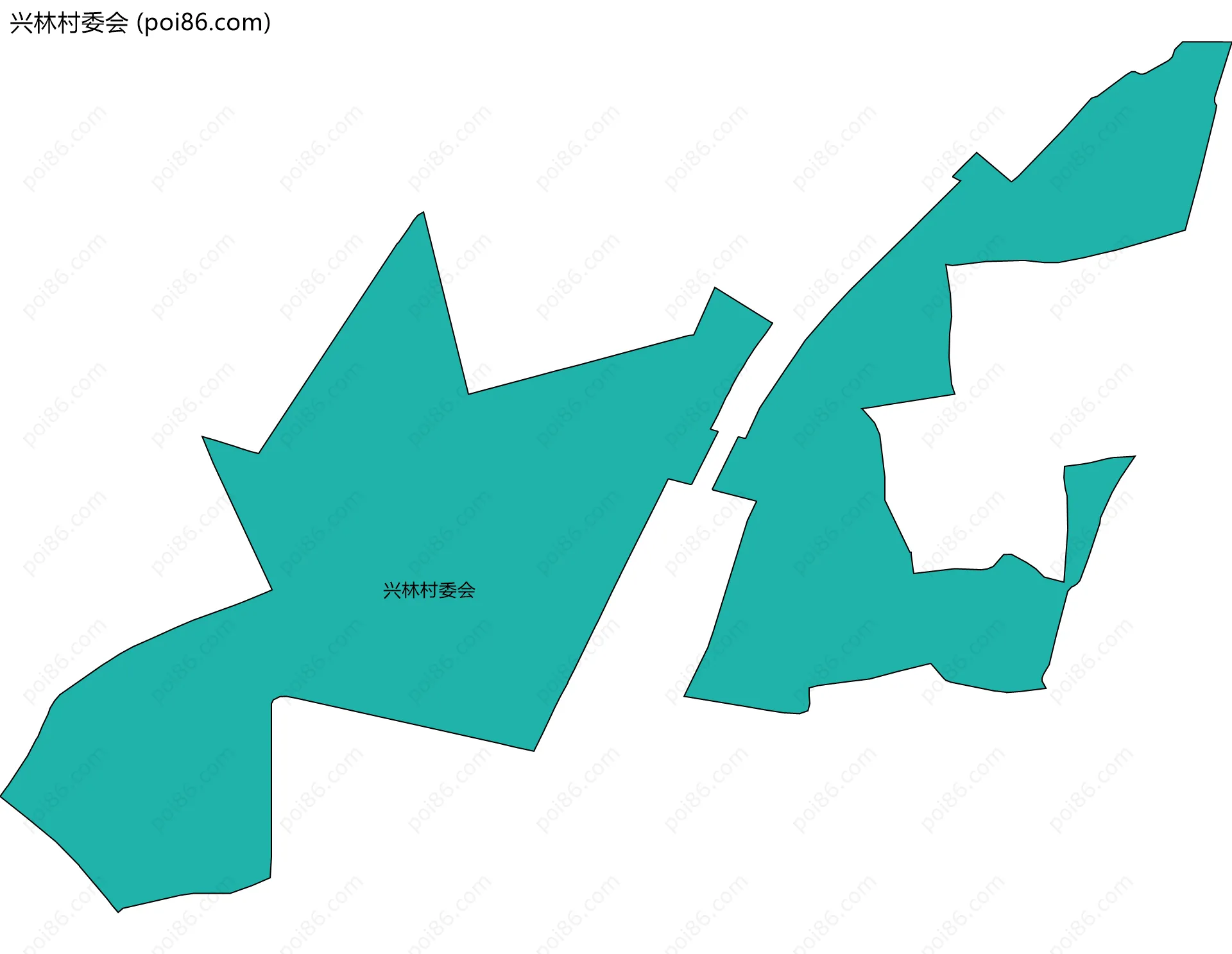 兴林村委会边界地图