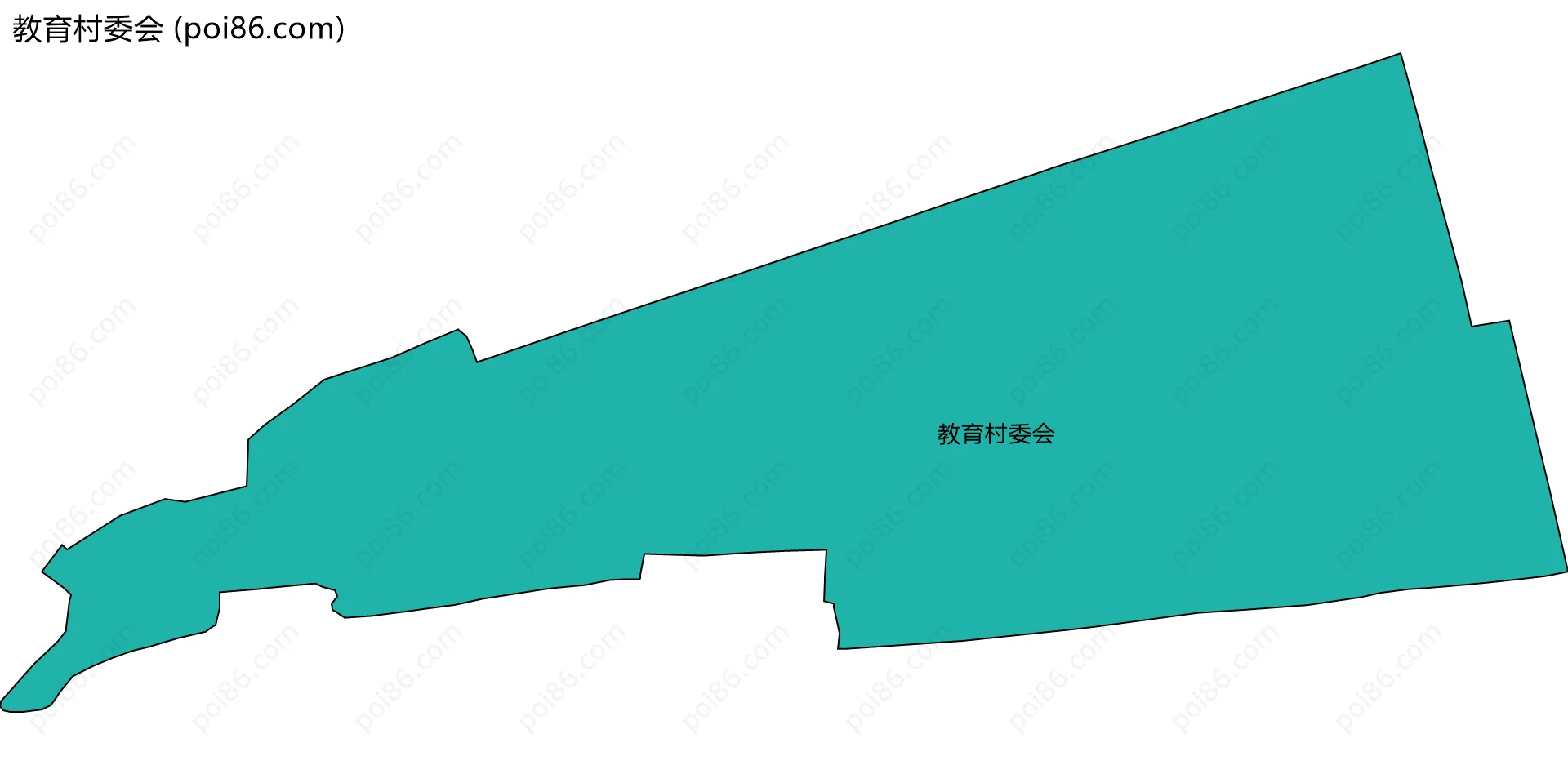 教育村委会边界地图