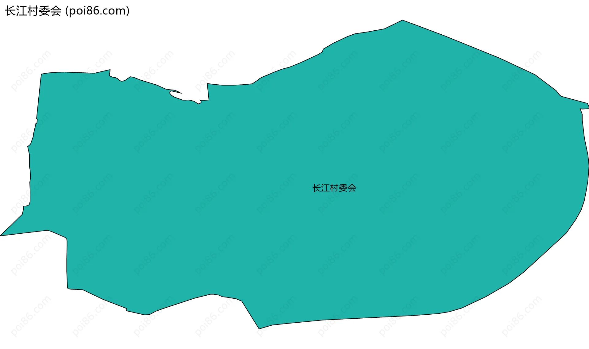 长江村委会边界地图