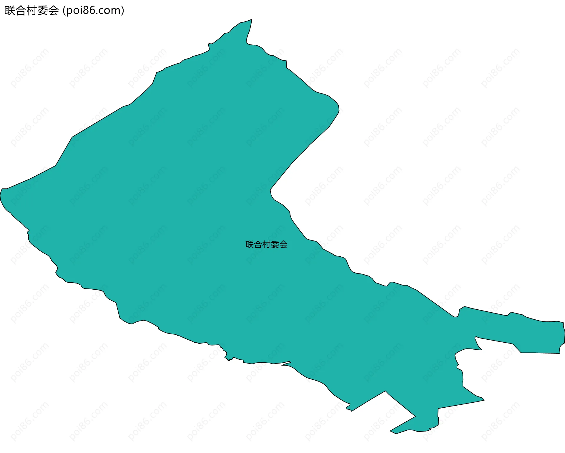 联合村委会边界地图