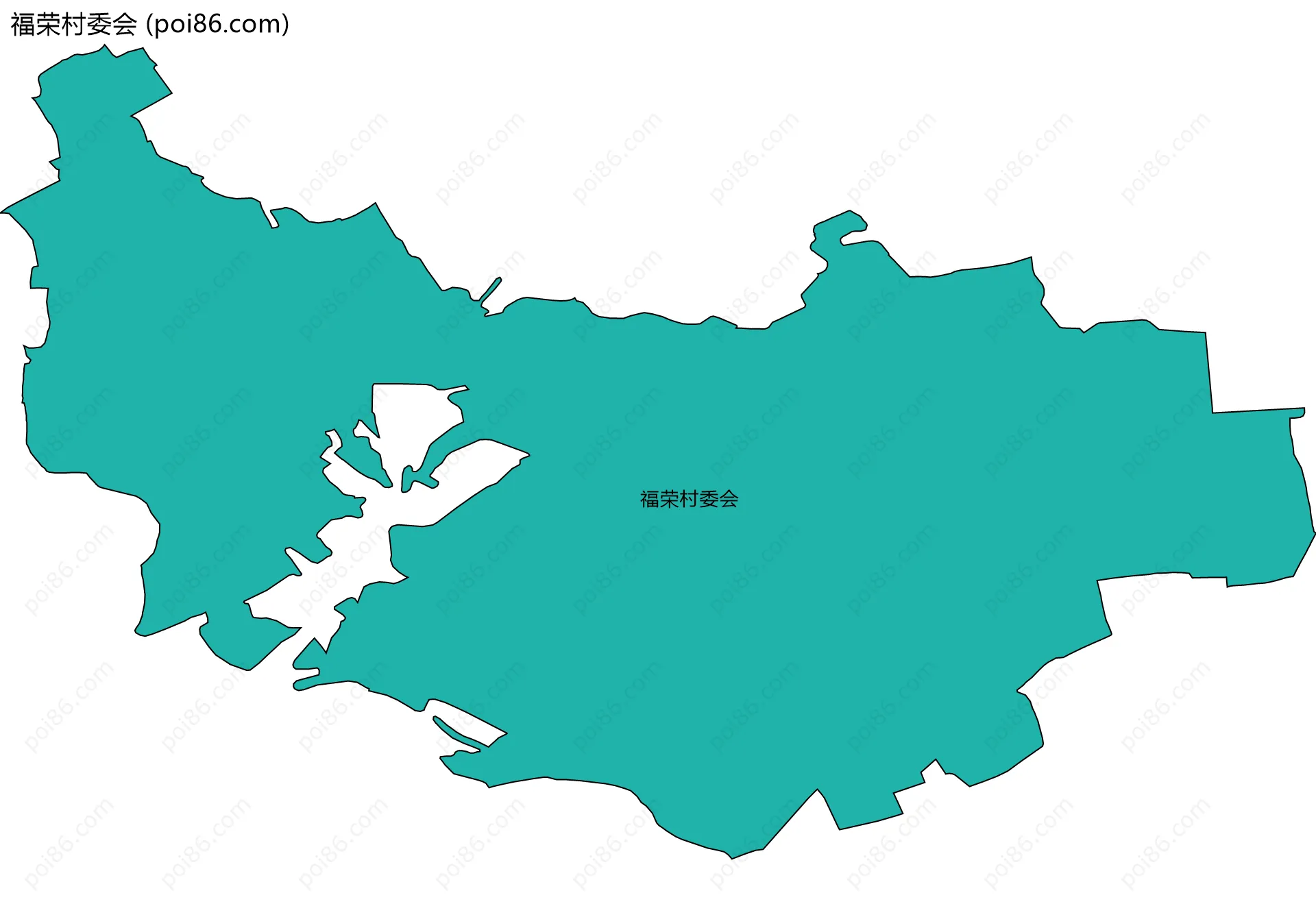 福荣村委会边界地图