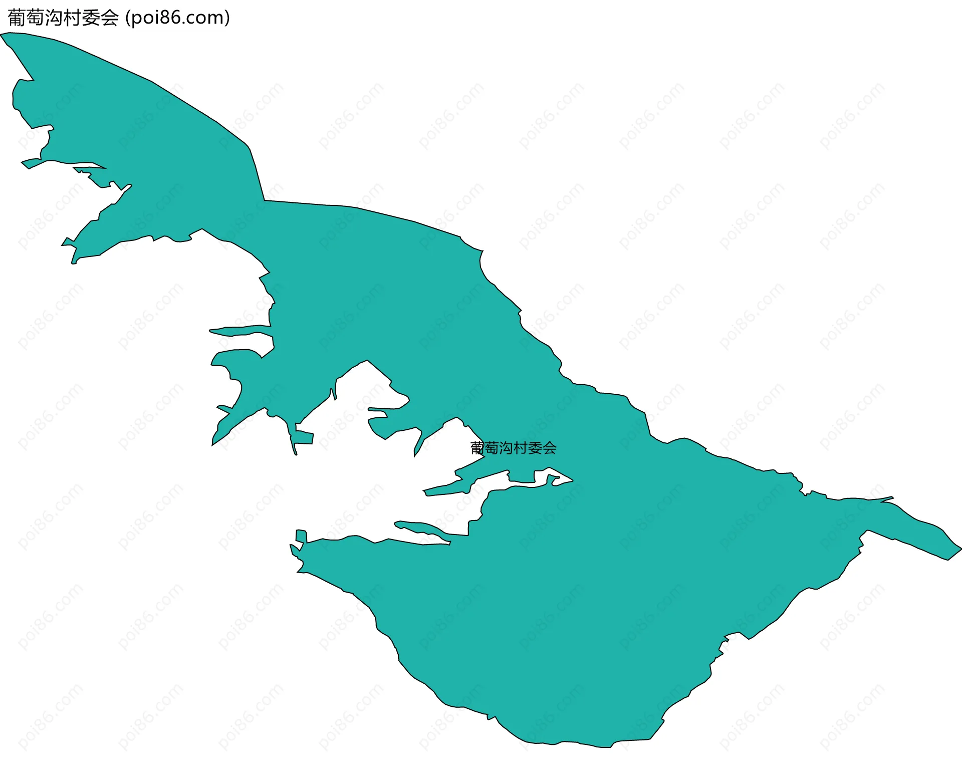 葡萄沟村委会边界地图