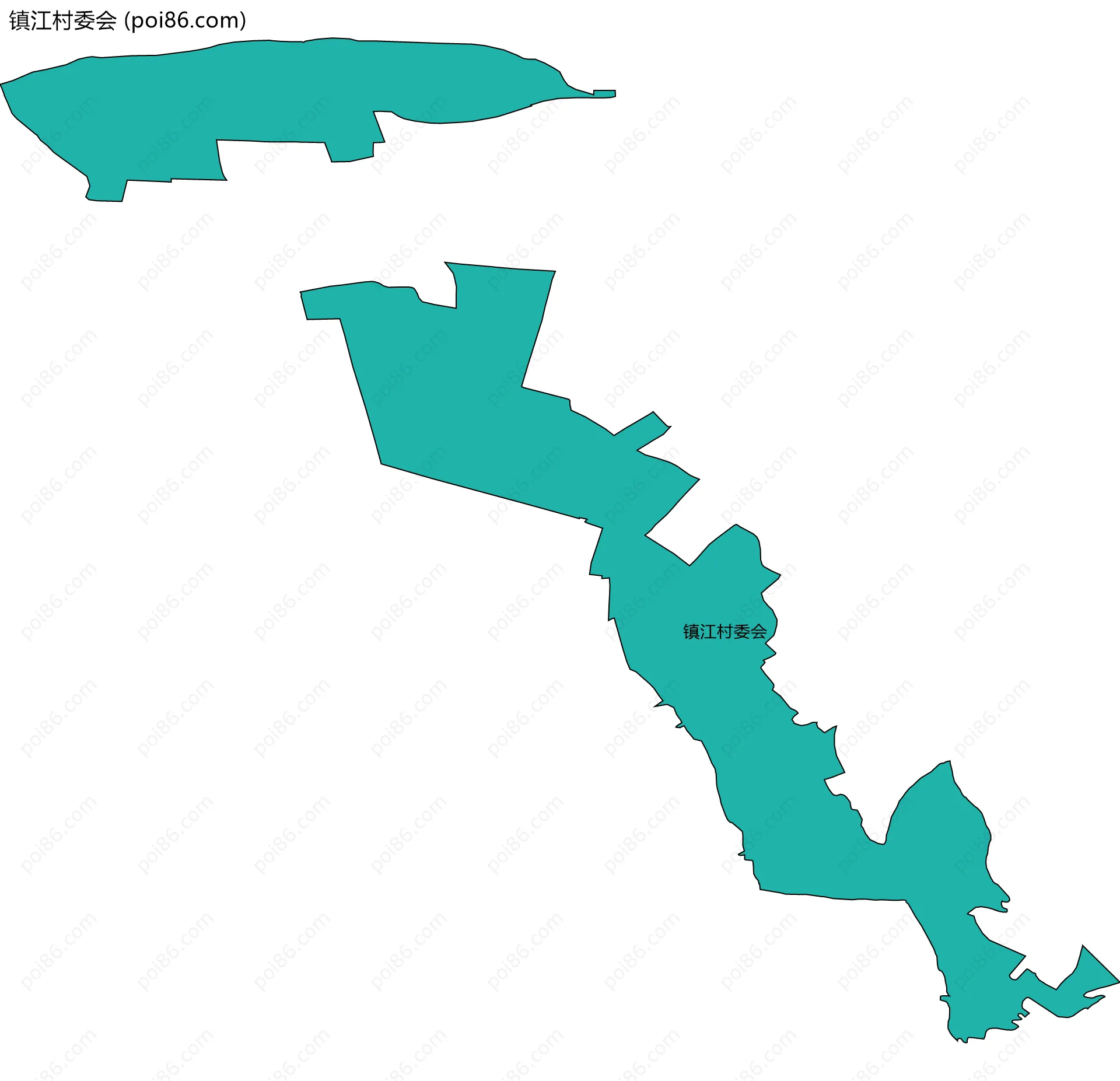 镇江村委会边界地图