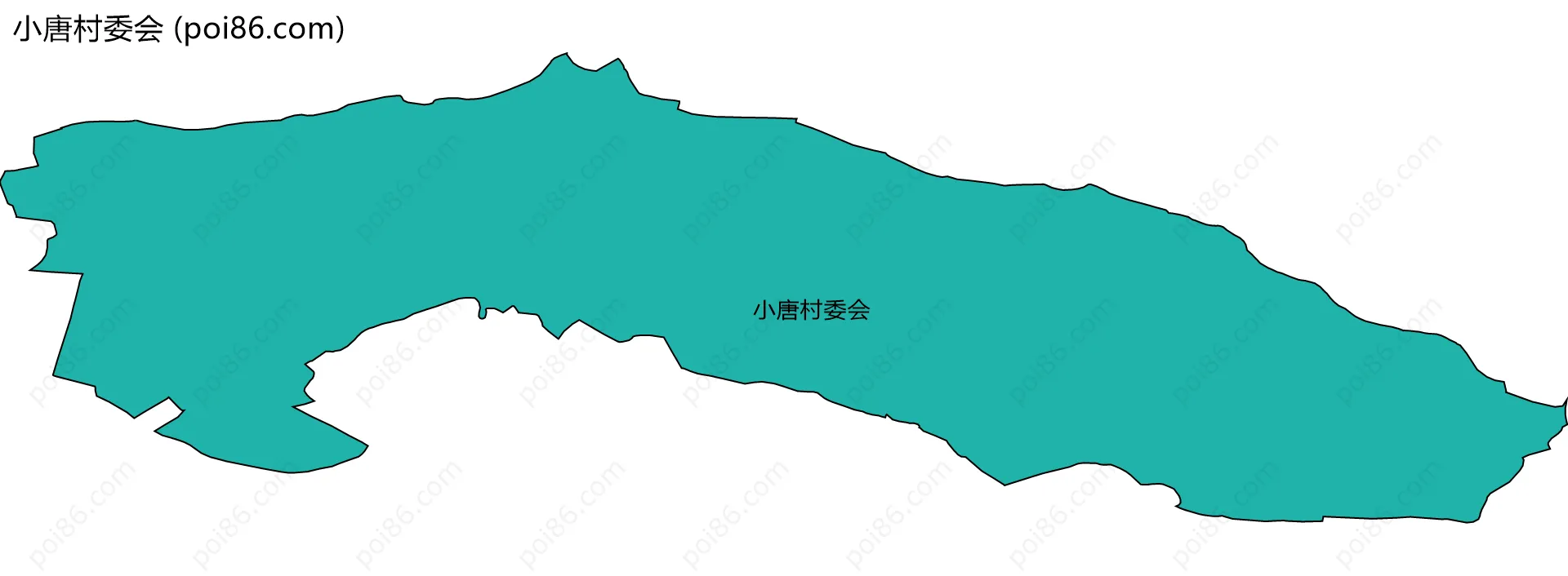 小唐村委会边界地图