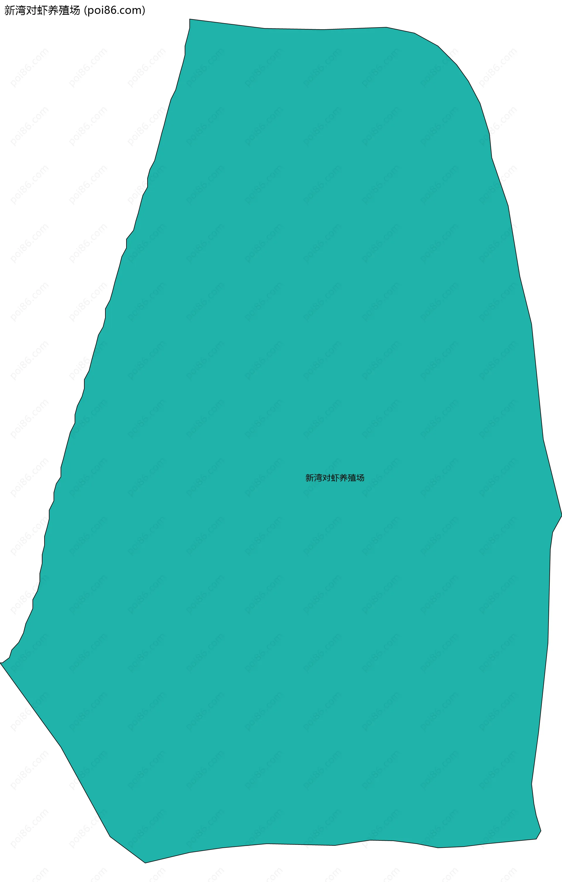 新湾对虾养殖场边界地图