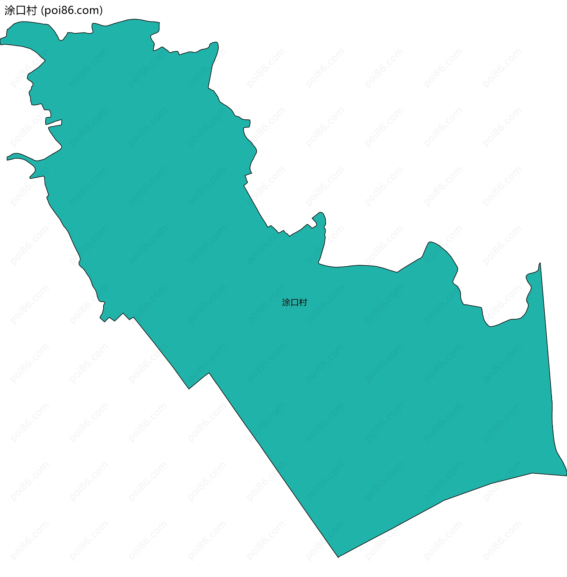 涂口村边界地图