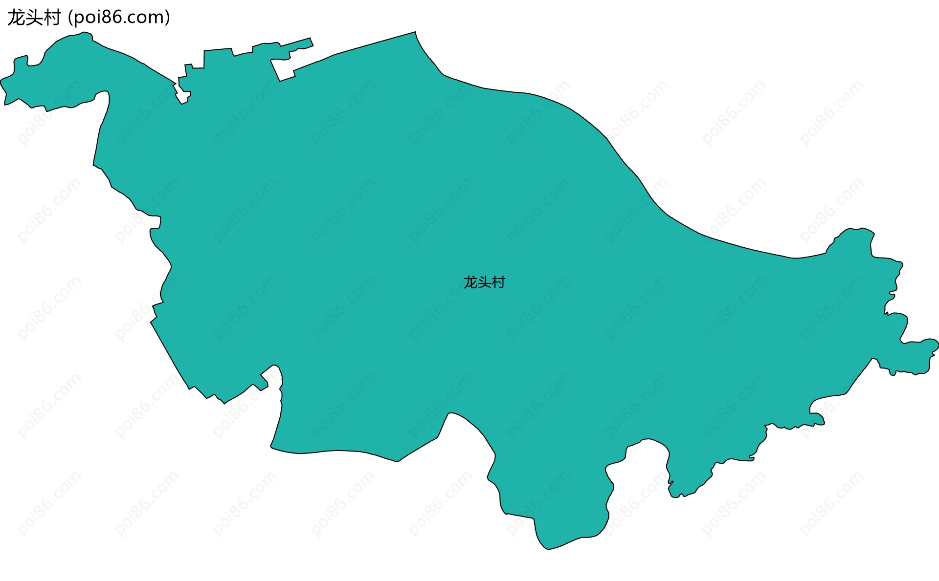 龙头村边界地图