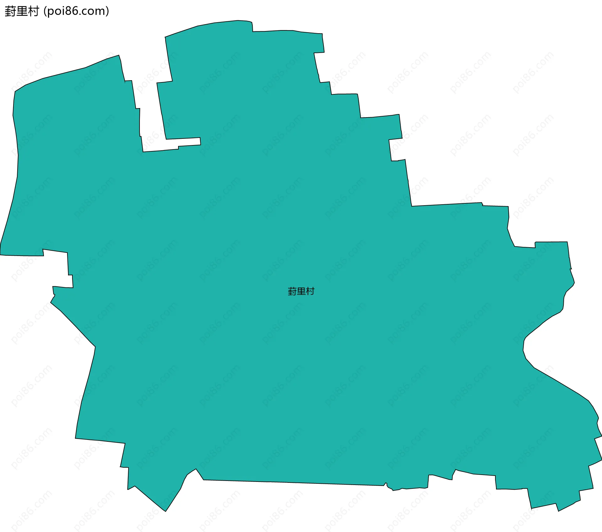 葑里村边界地图