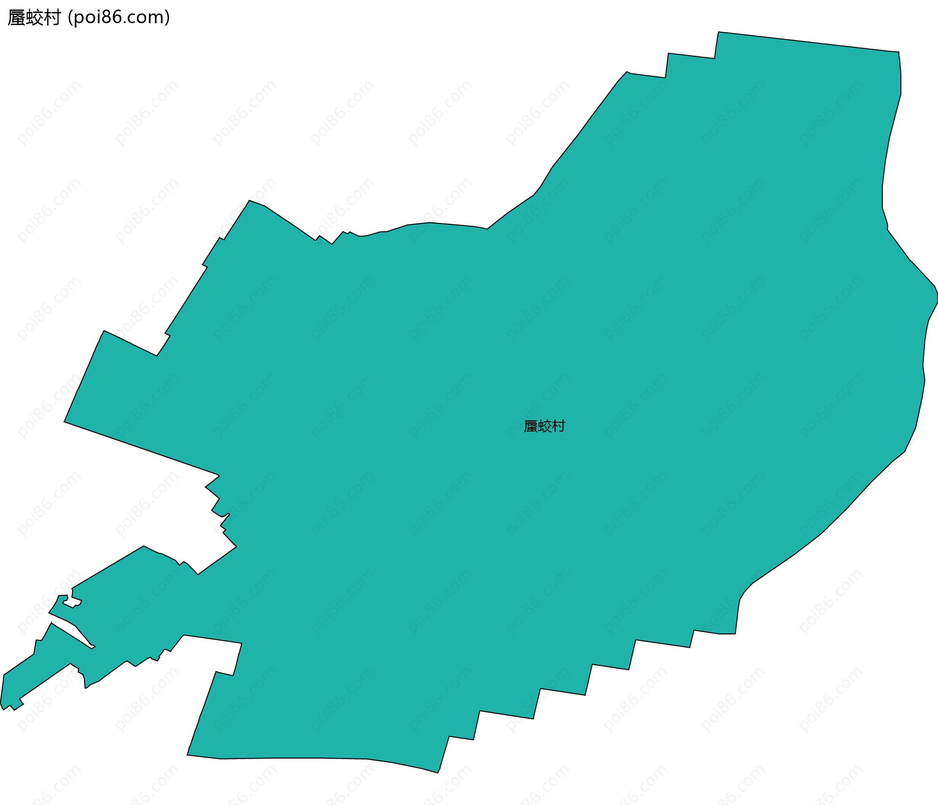 蜃蛟村边界地图