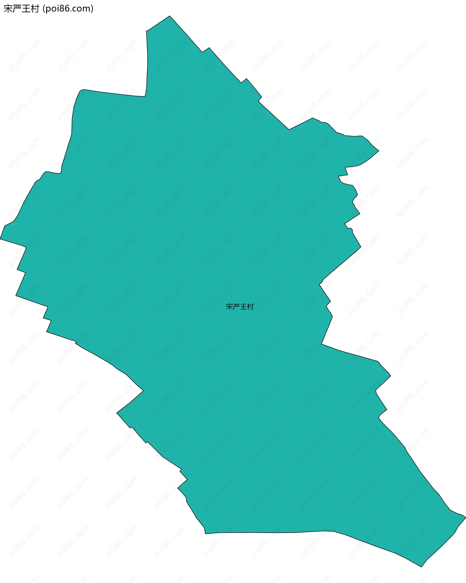 宋严王村边界地图