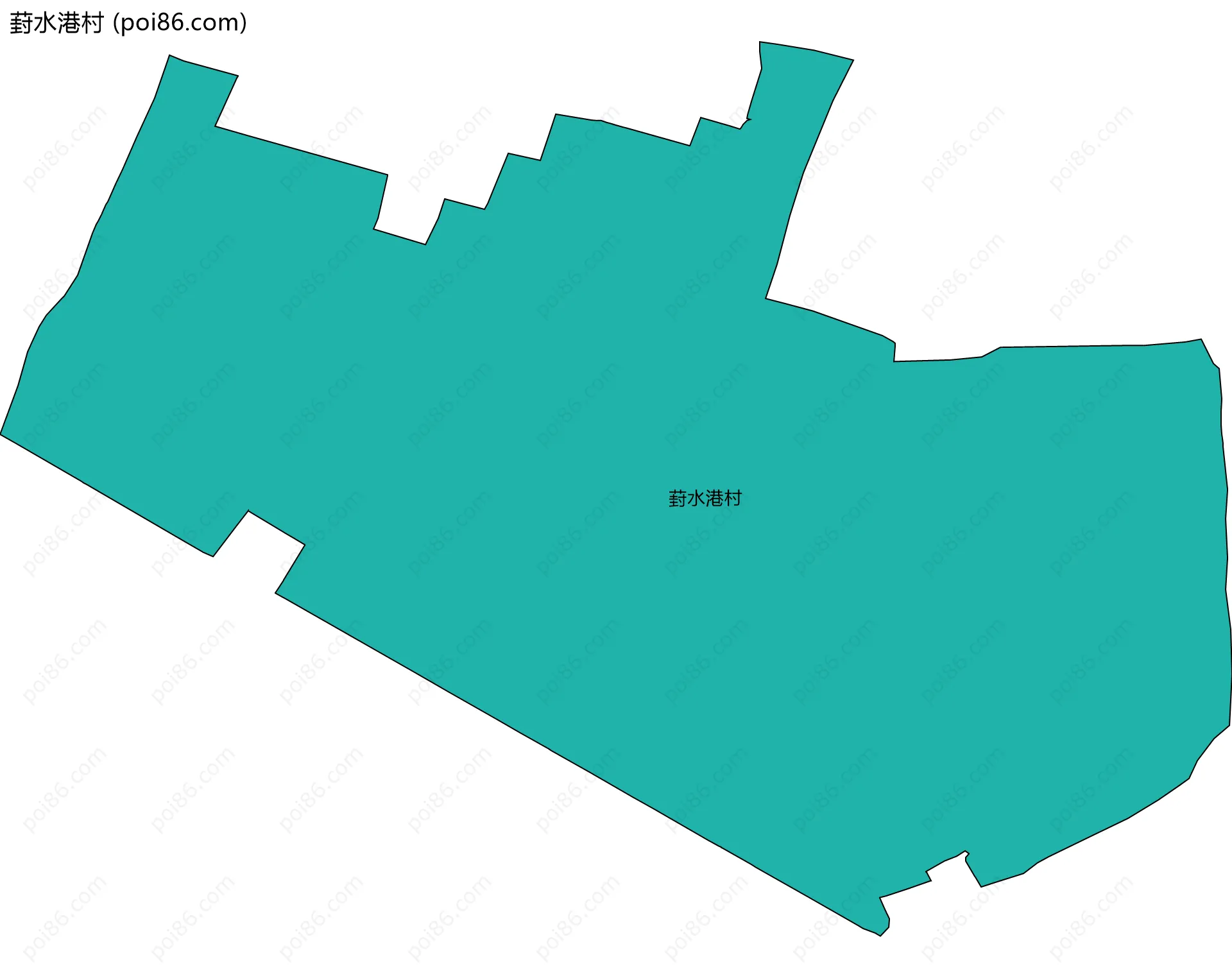 葑水港村边界地图