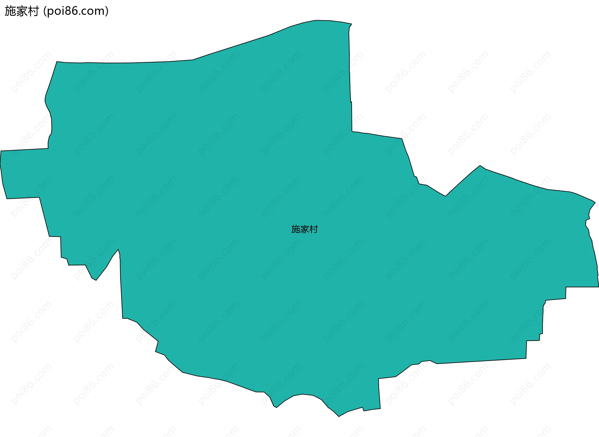 施家村边界地图