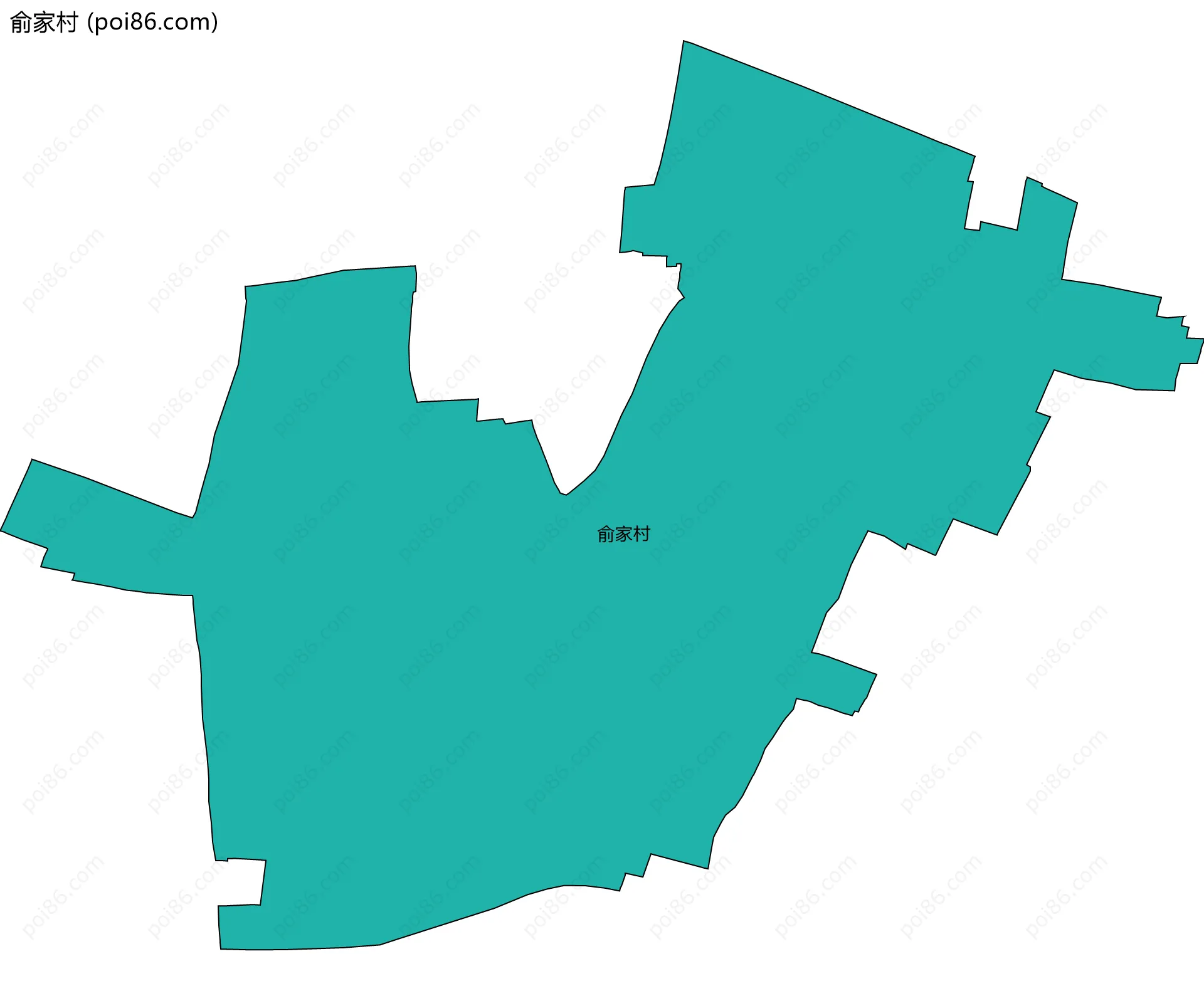 俞家村边界地图