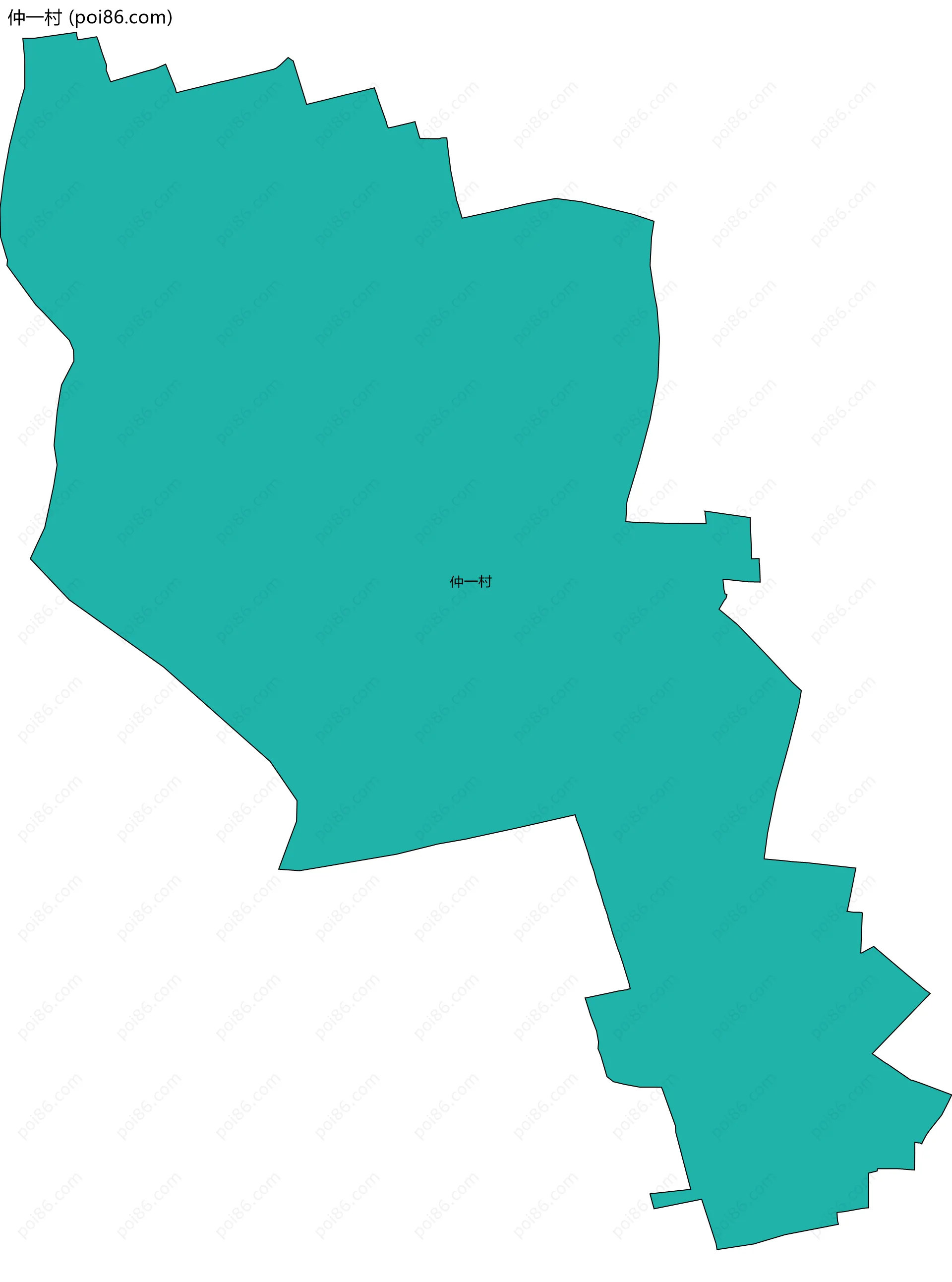 仲一村边界地图