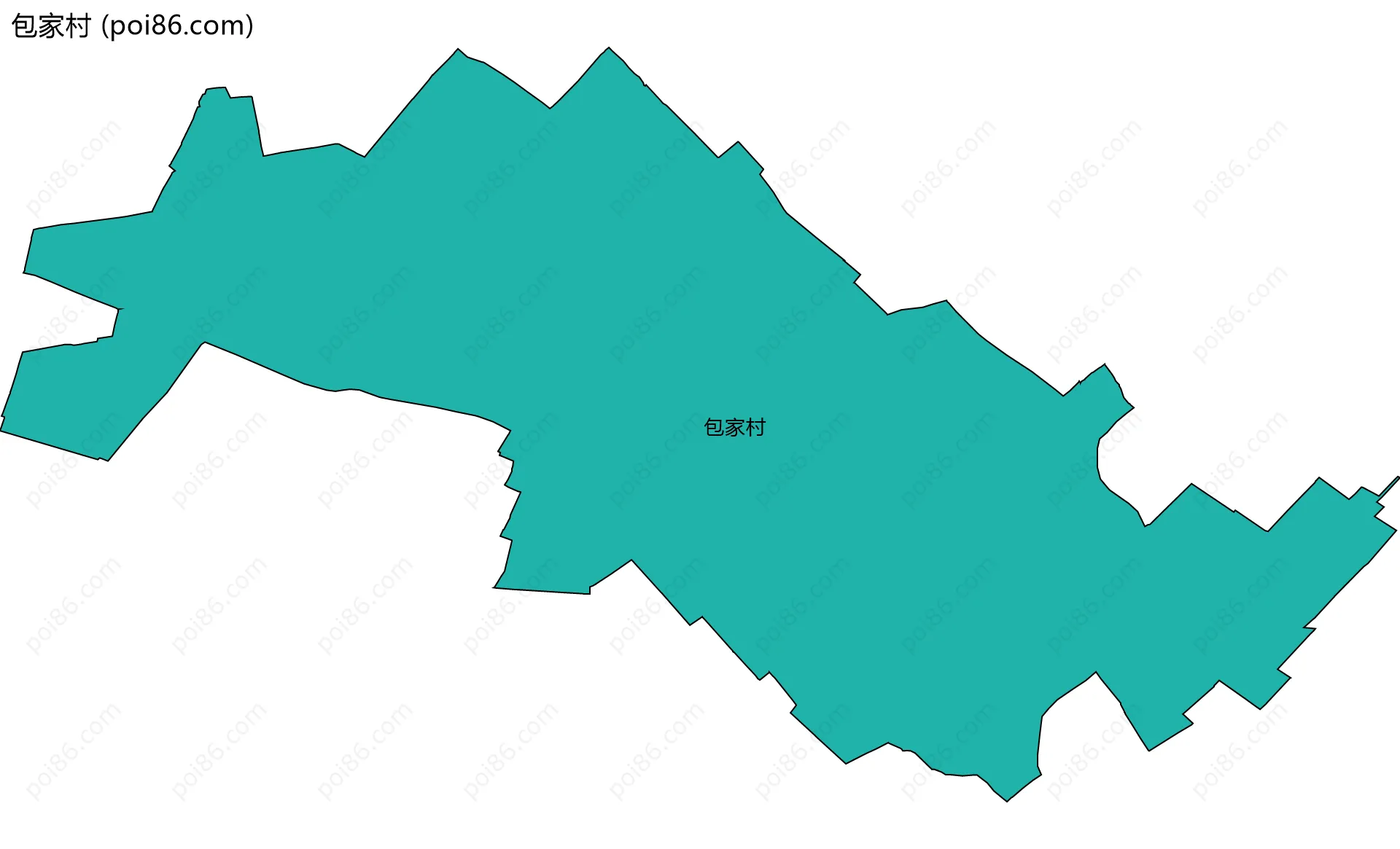 包家村边界地图