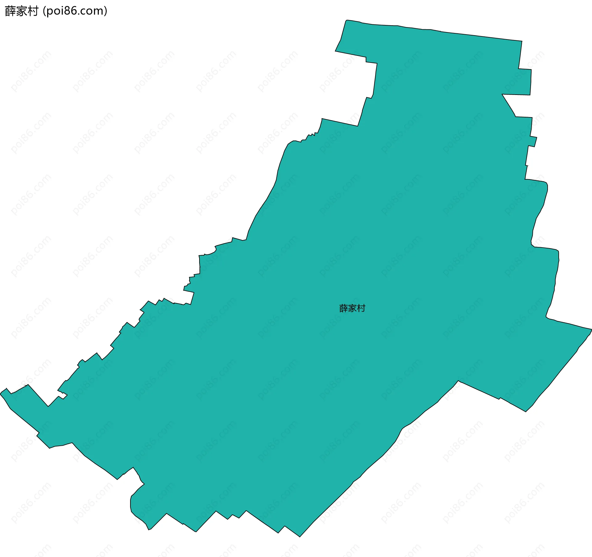 薛家村边界地图