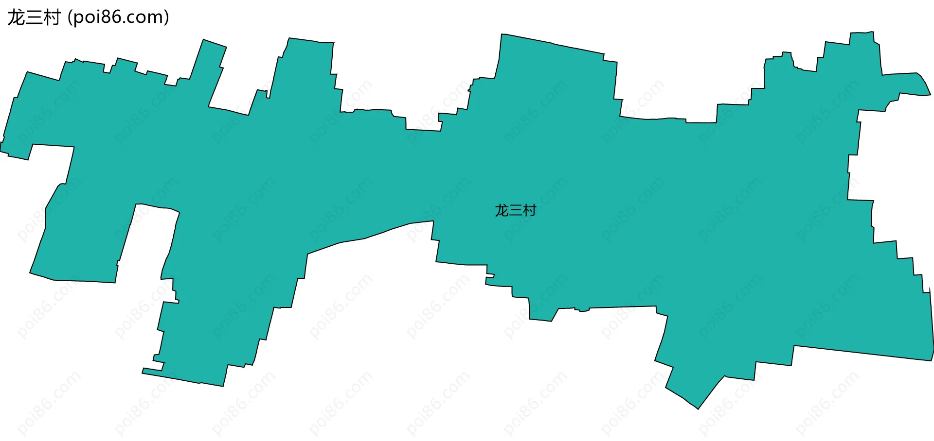 龙三村边界地图