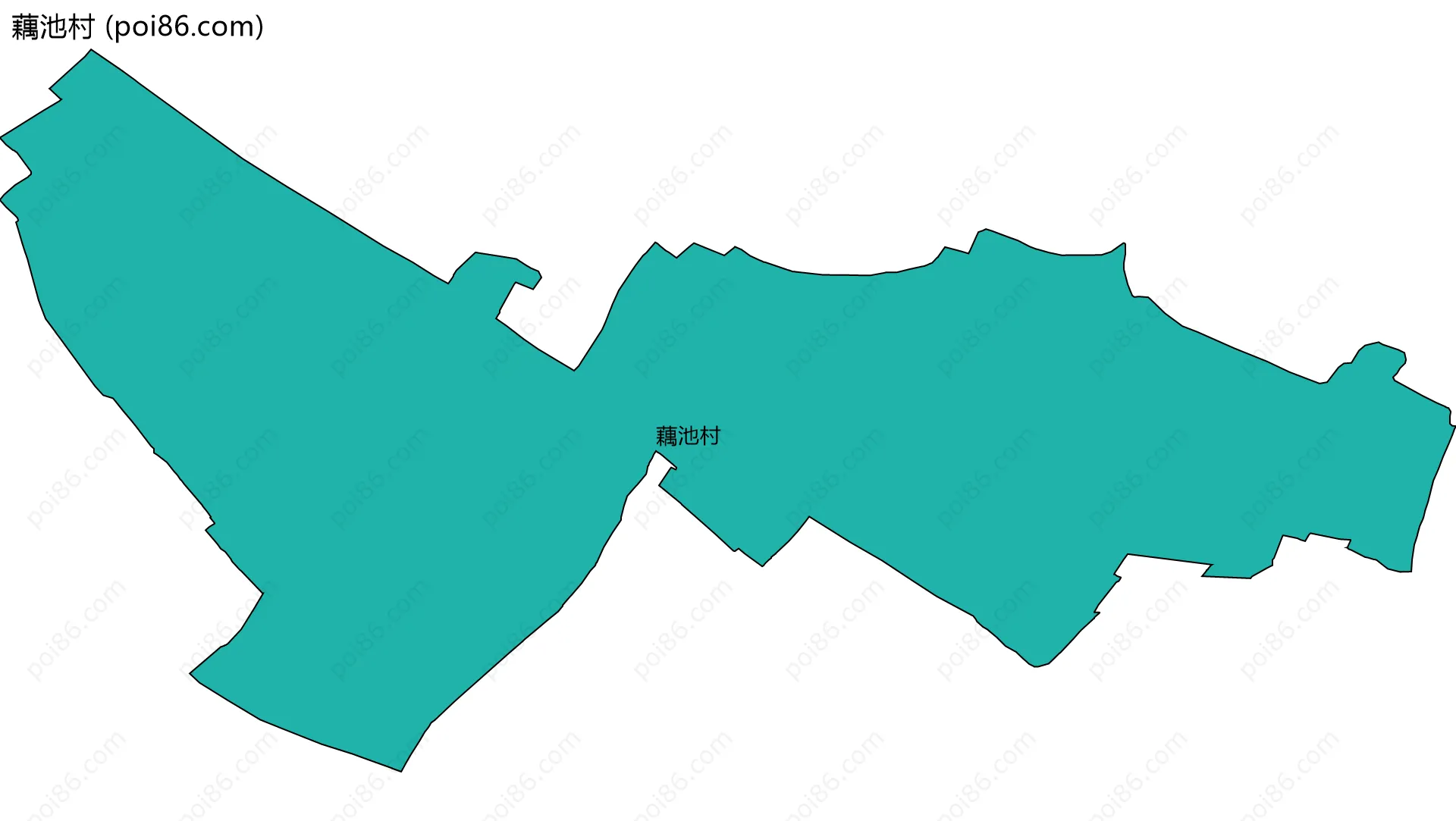 藕池村边界地图