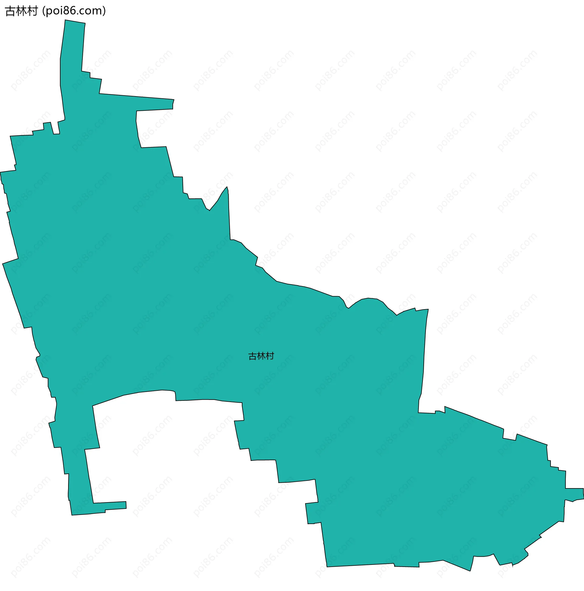 古林村边界地图