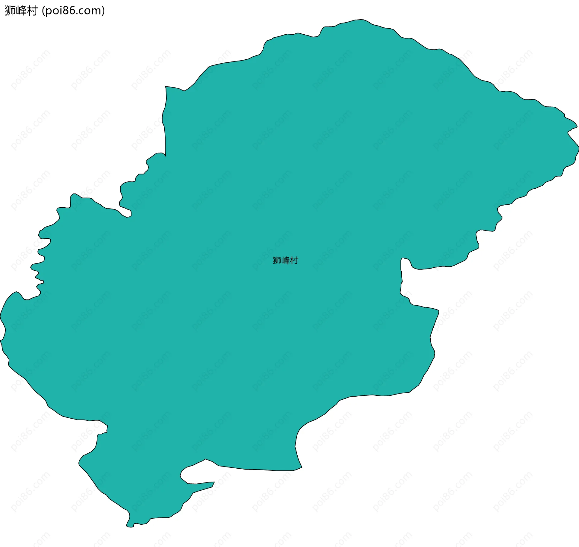 狮峰村边界地图