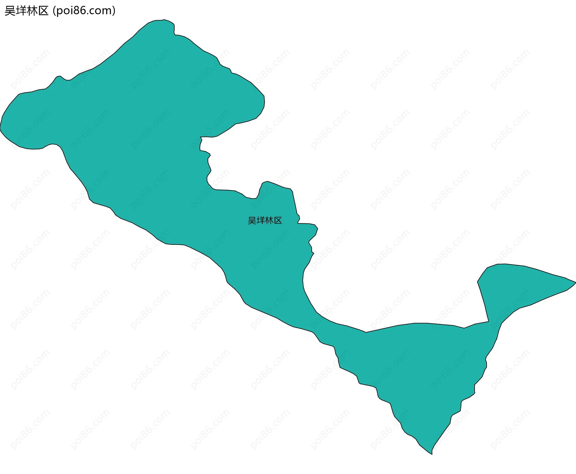 吴垟林区边界地图