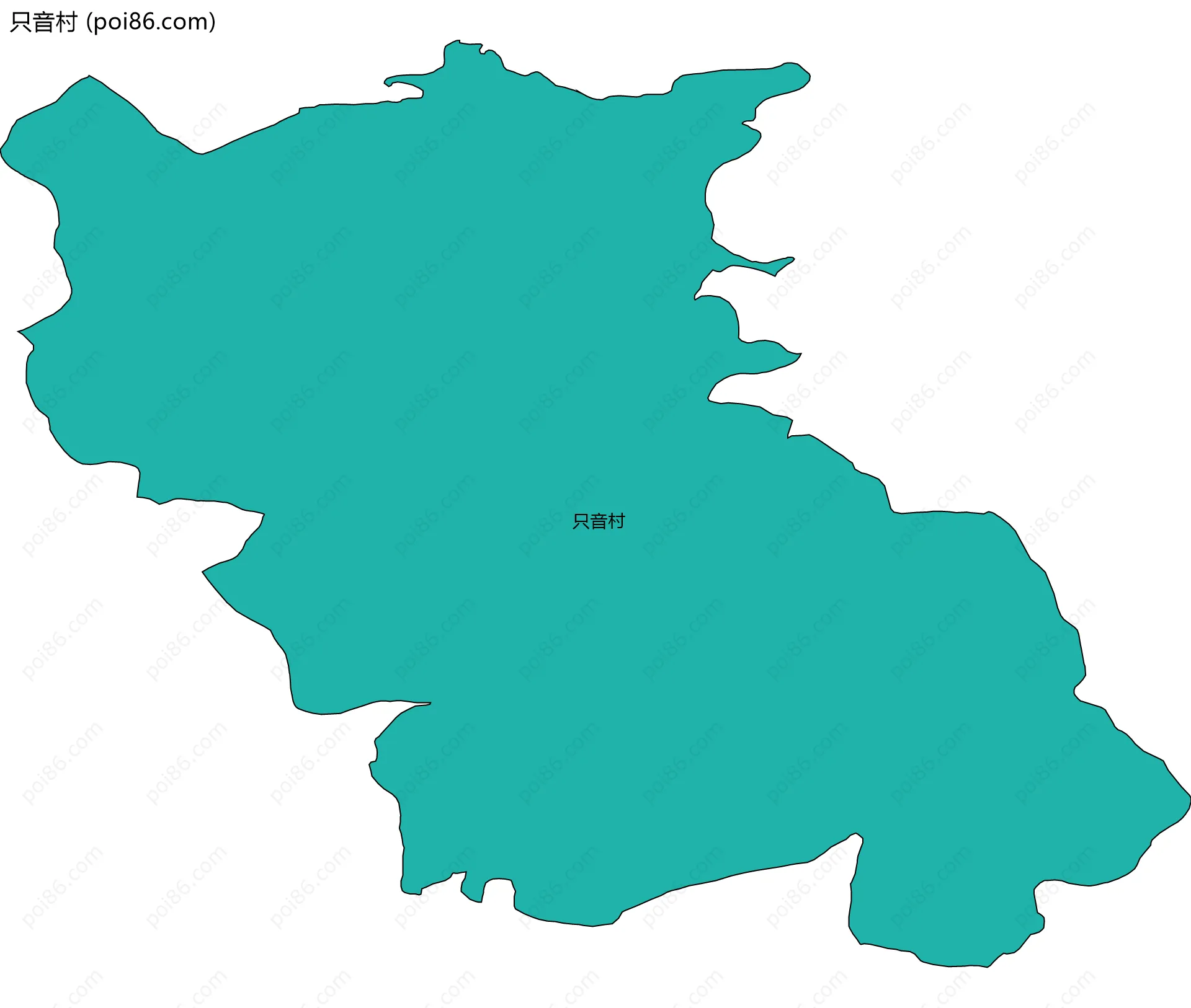 只音村边界地图