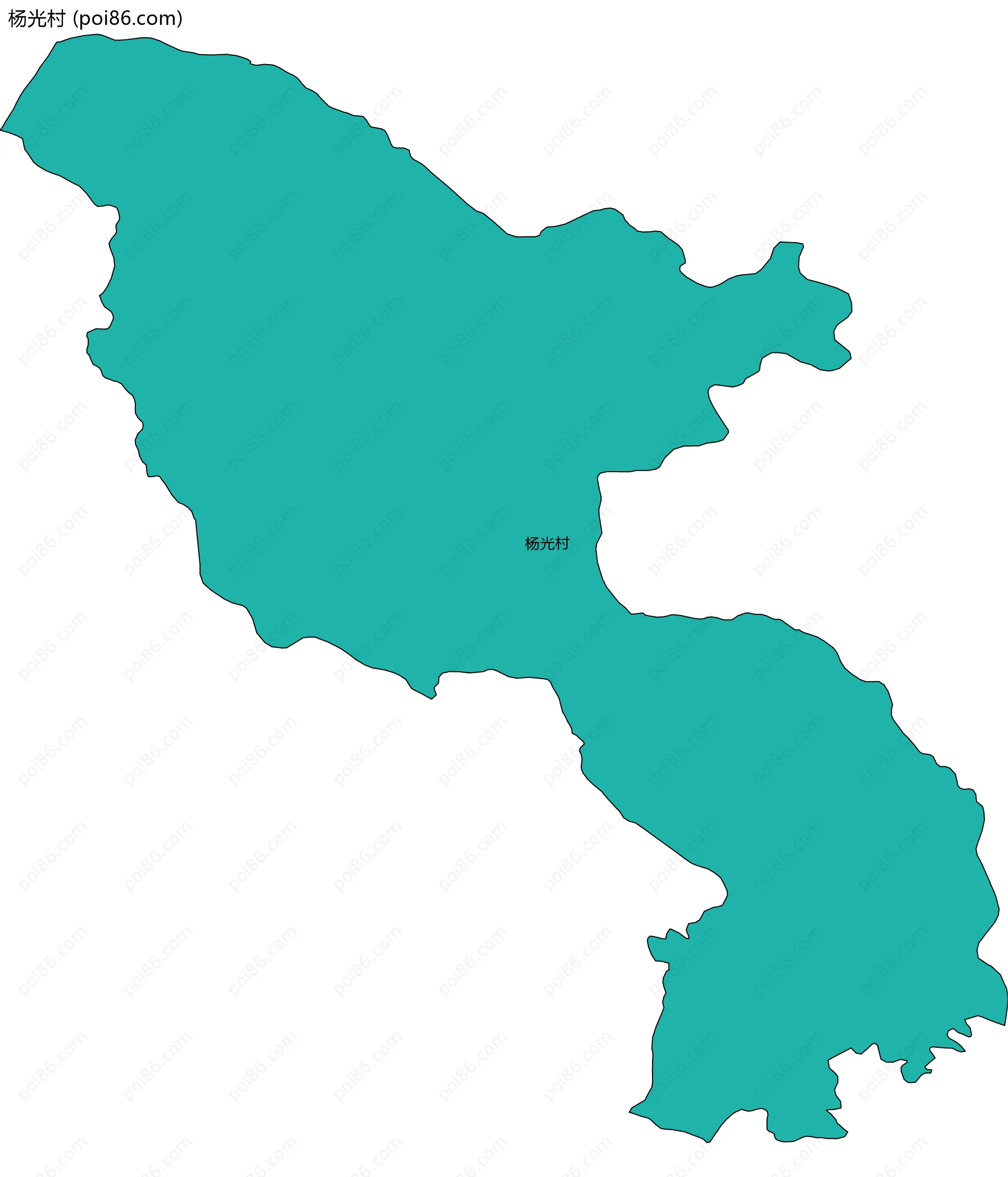 杨光村边界地图