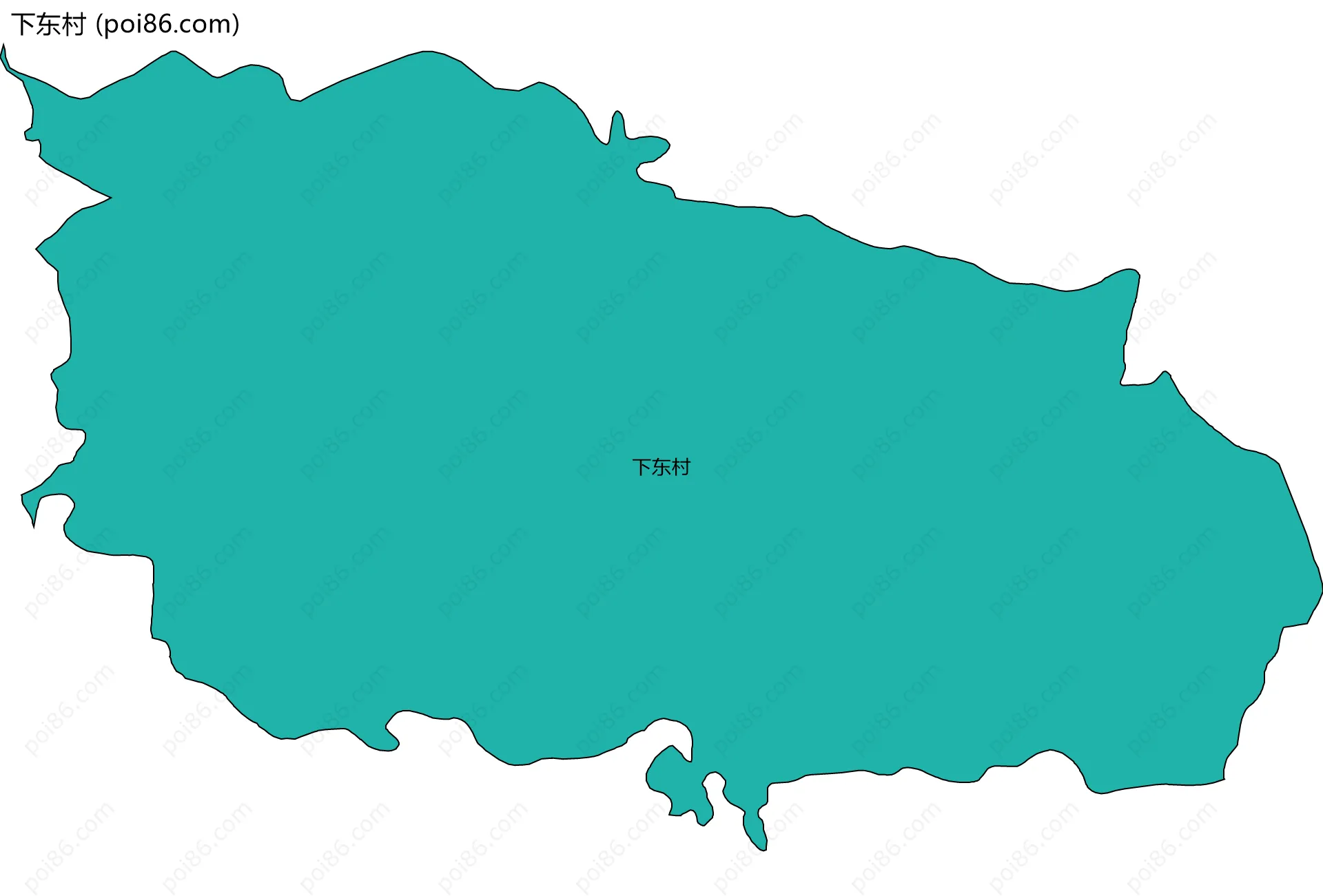 下东村边界地图