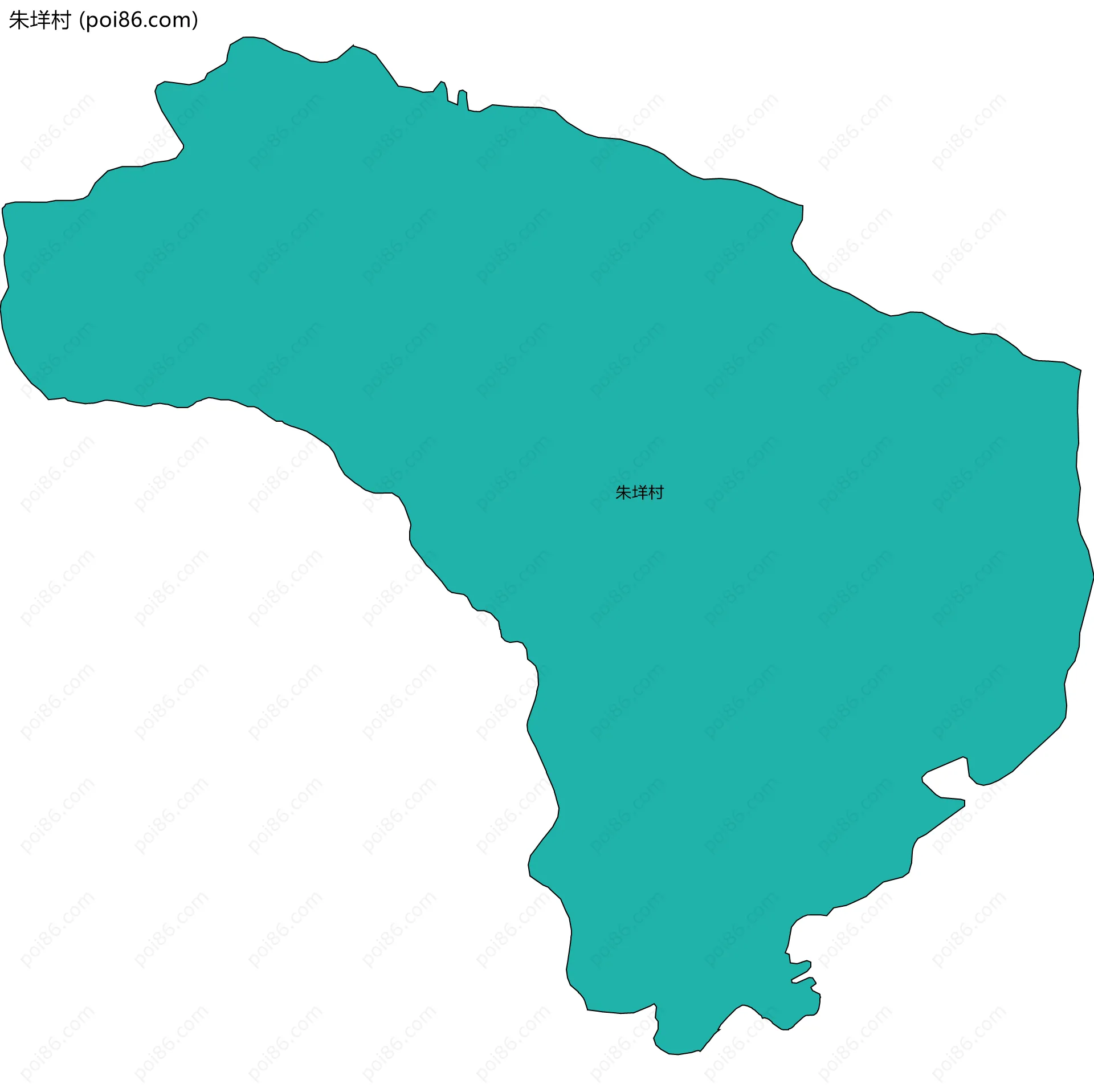 朱垟村边界地图