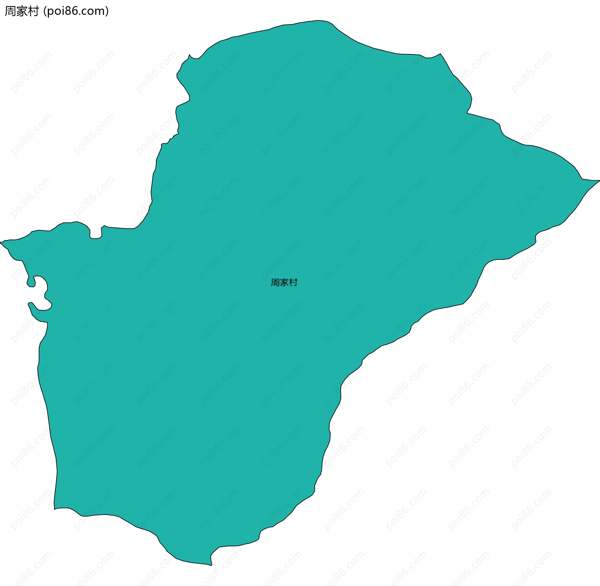 周家村边界地图