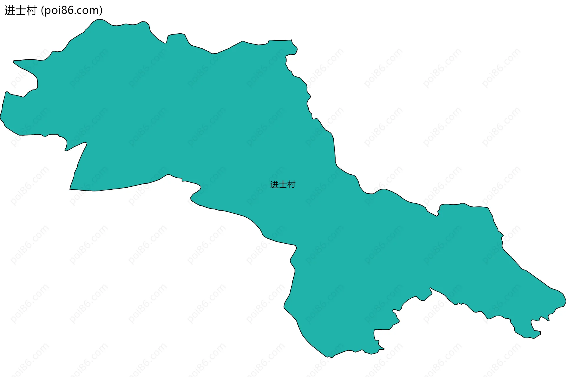 进士村边界地图