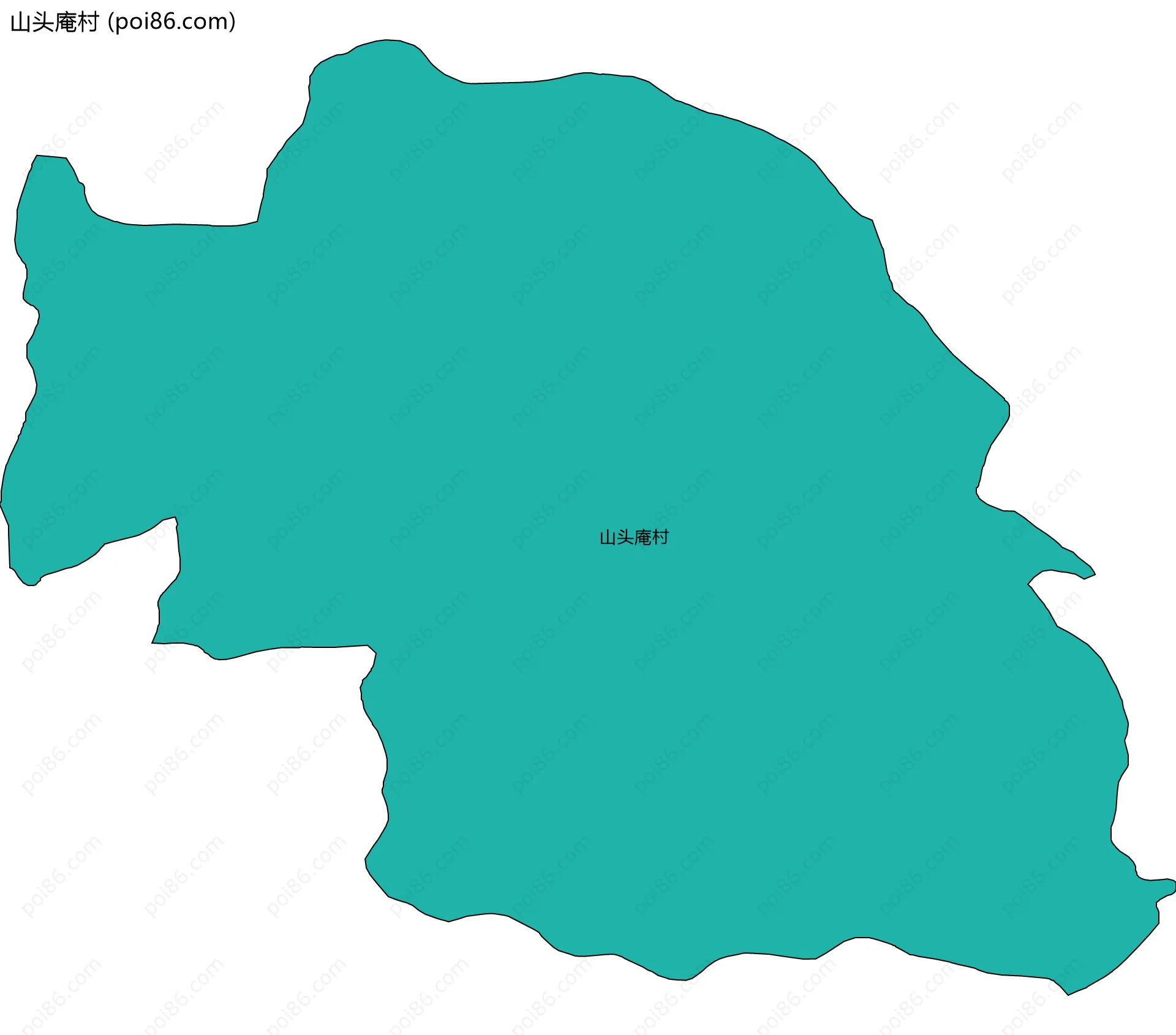 山头庵村边界地图