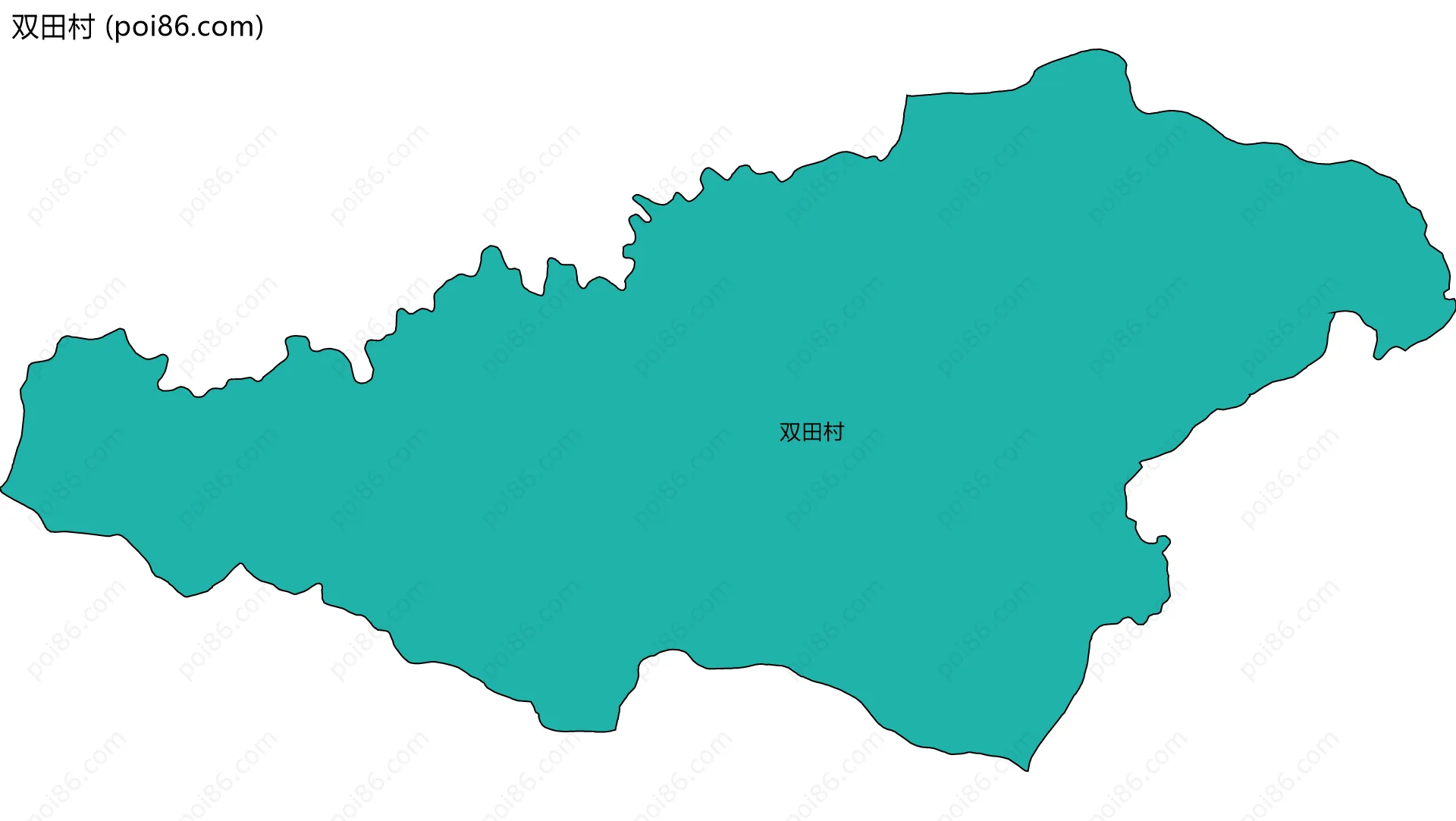双田村边界地图