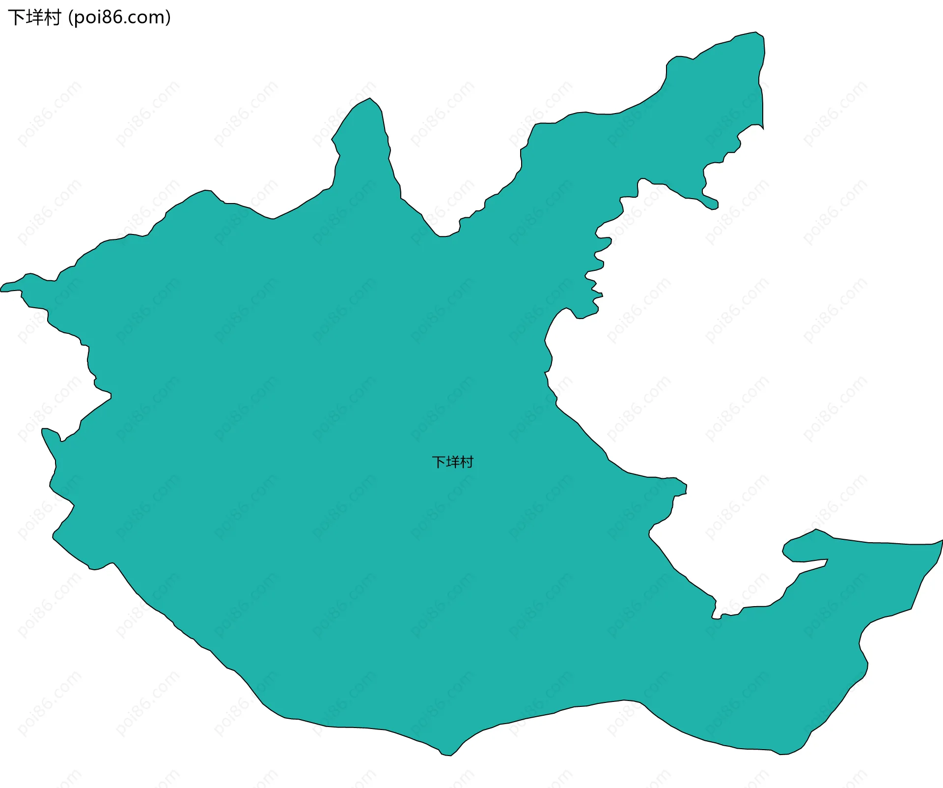 下垟村边界地图