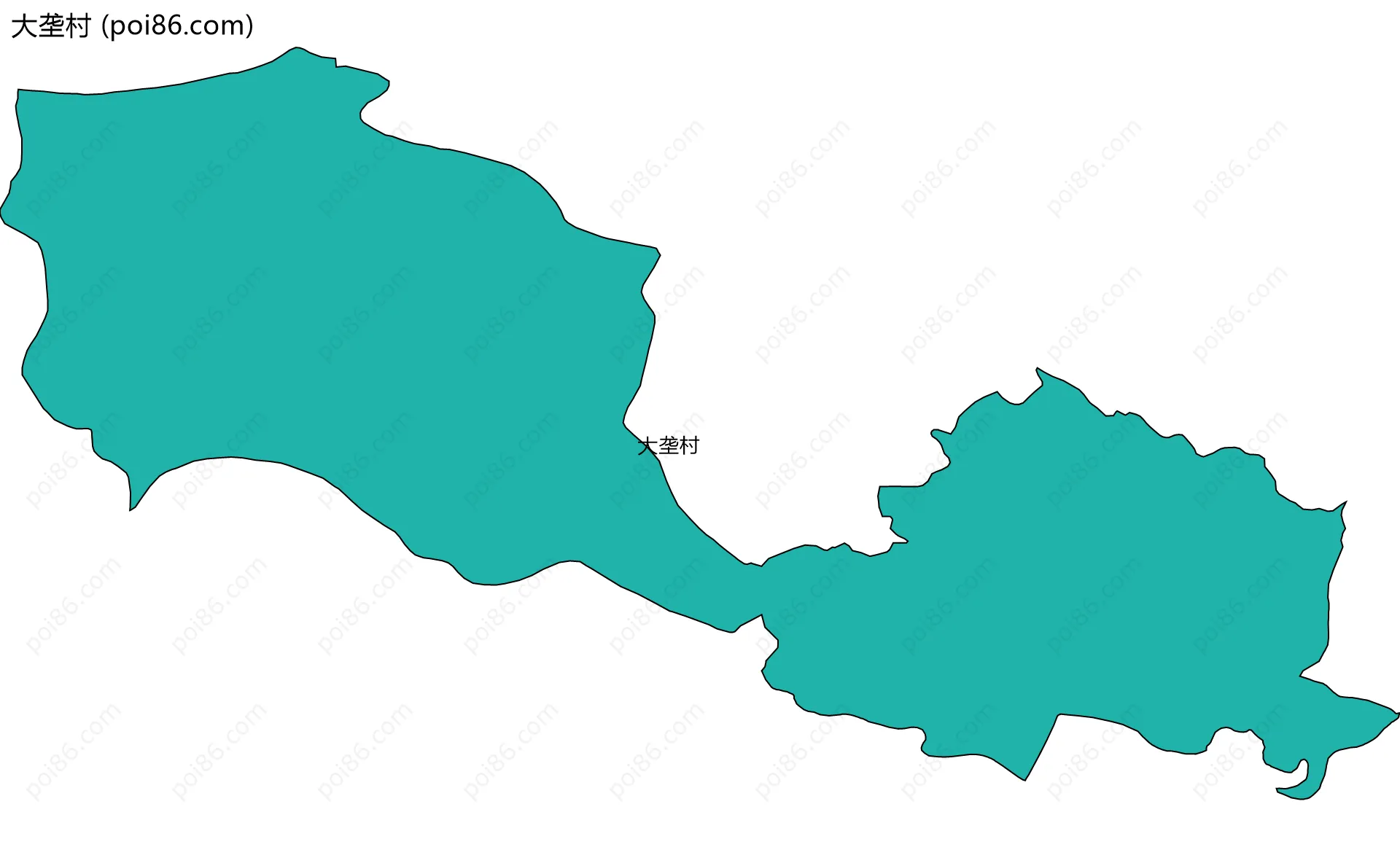大垄村边界地图