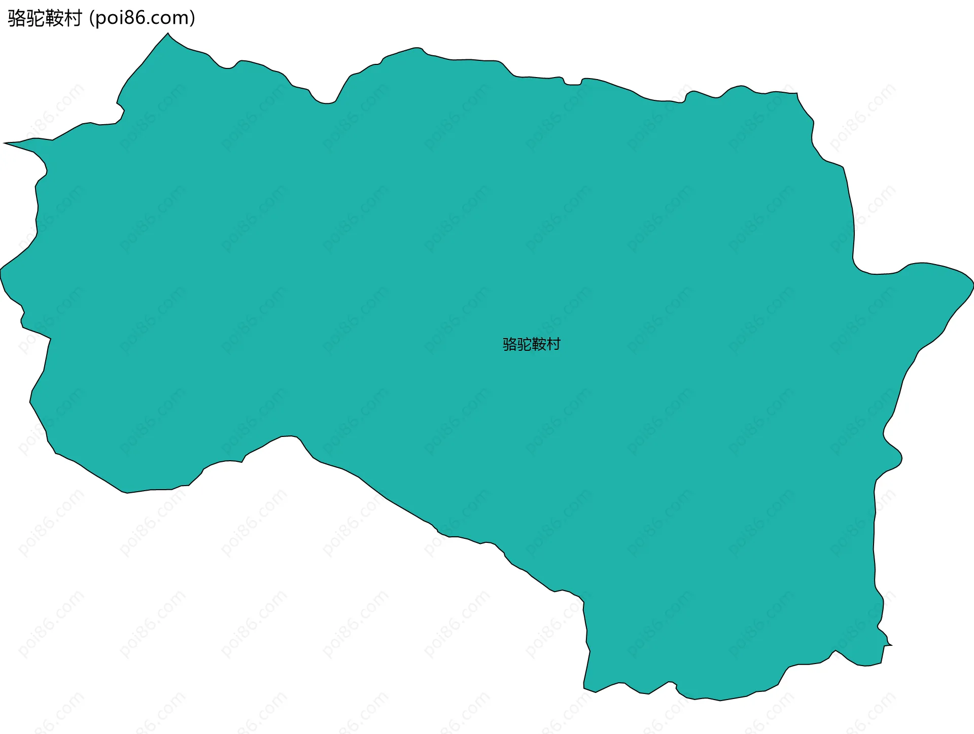 骆驼鞍村边界地图