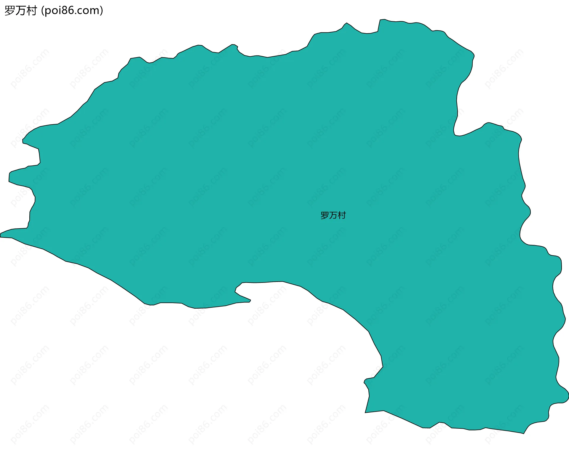 罗万村边界地图