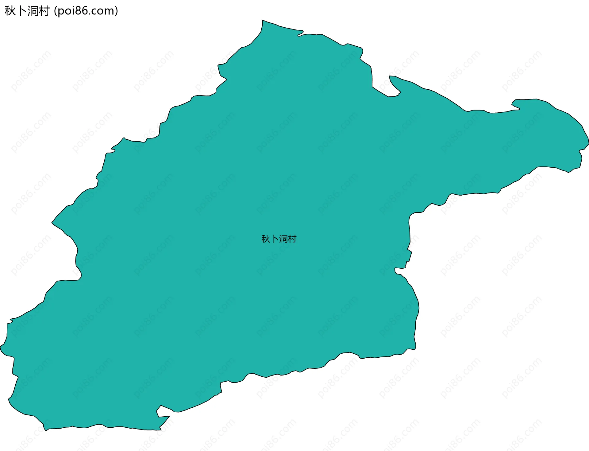 秋卜洞村边界地图