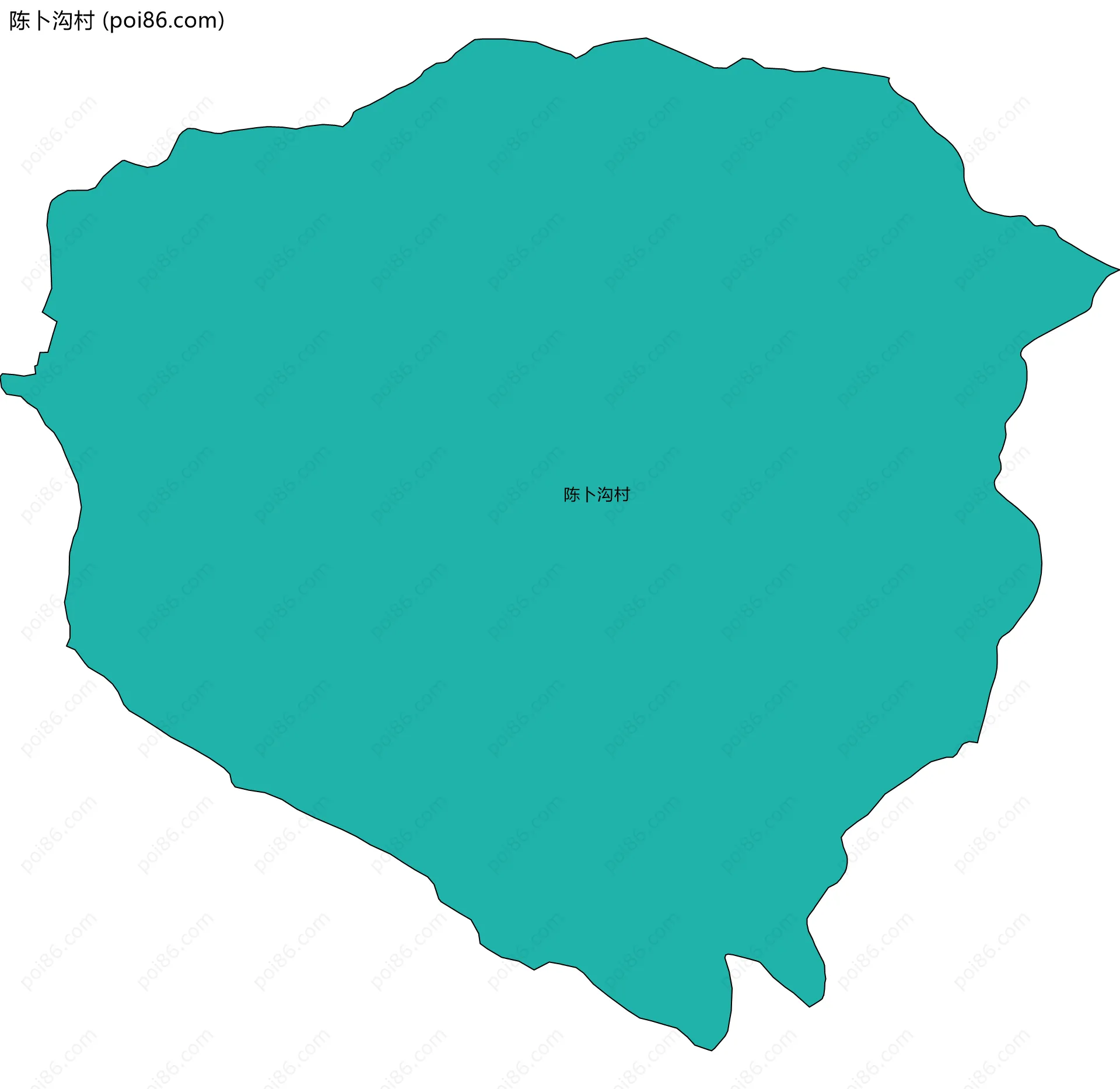 陈卜沟村边界地图