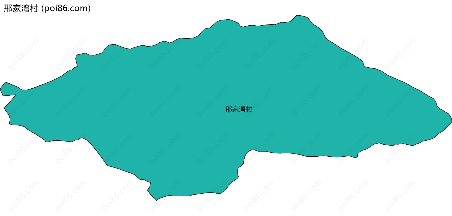 邢家湾村边界地图