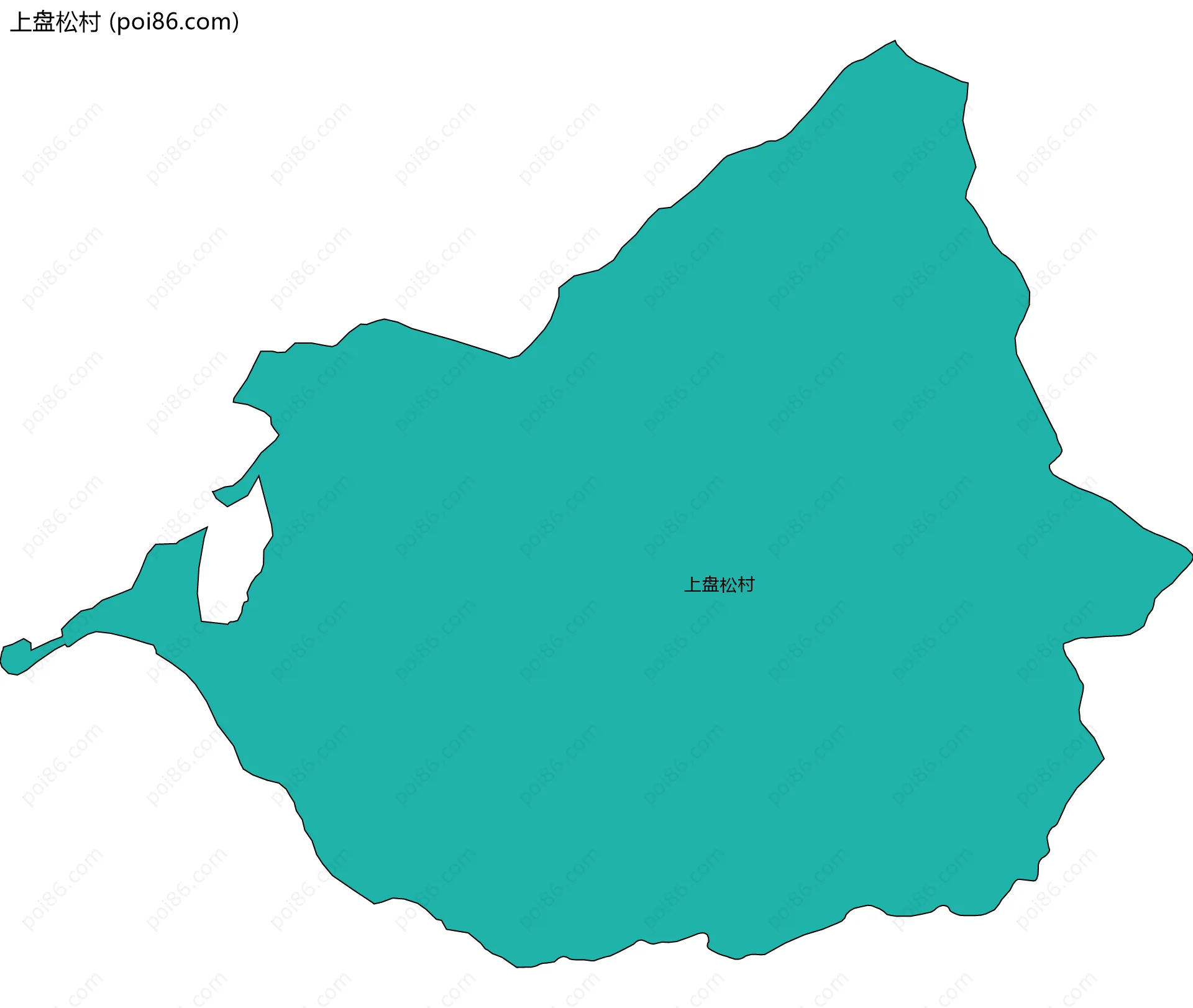 上盘松村边界地图