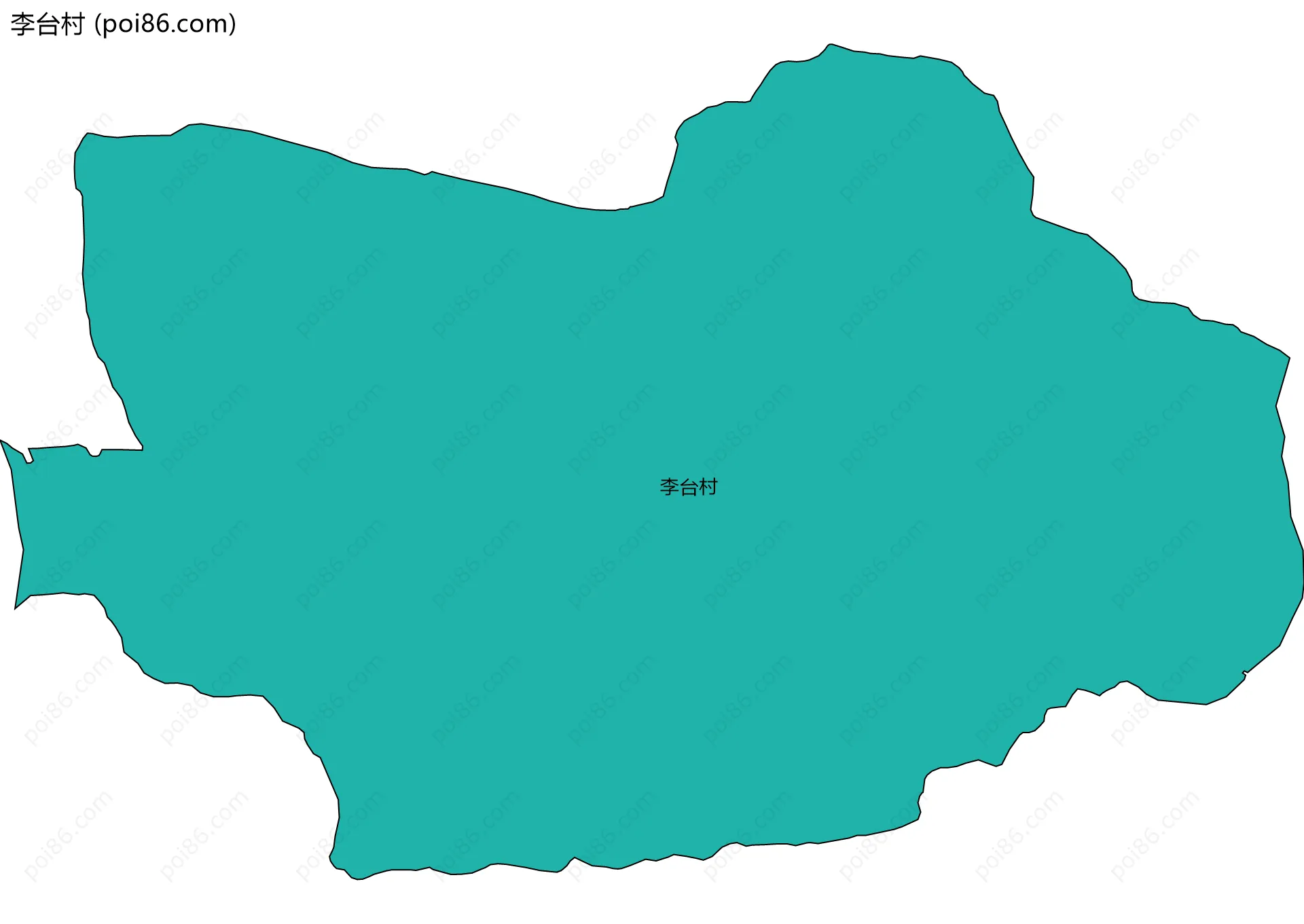 李台村边界地图