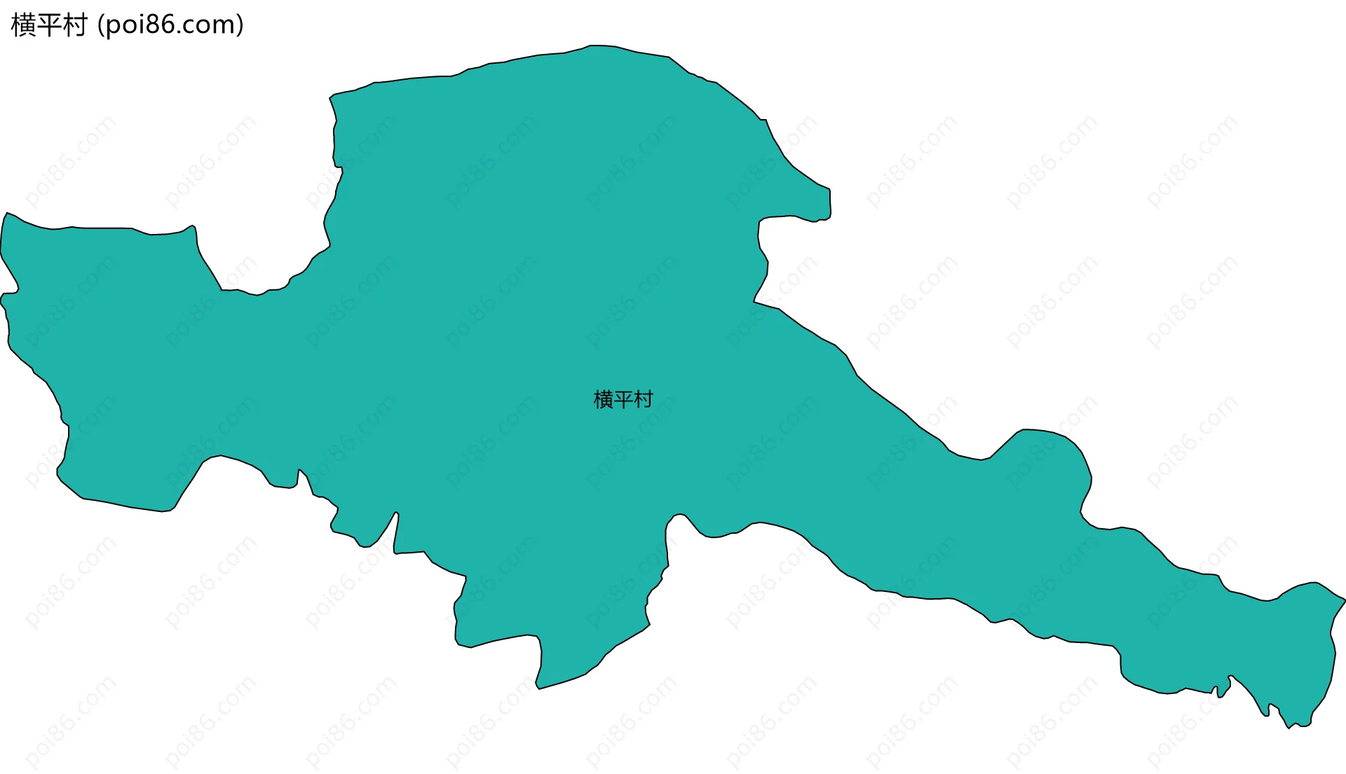 横平村边界地图