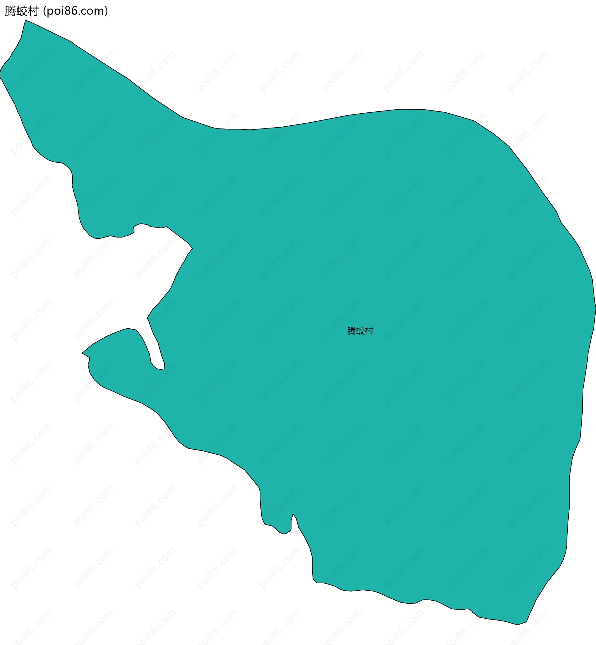 腾蛟村边界地图