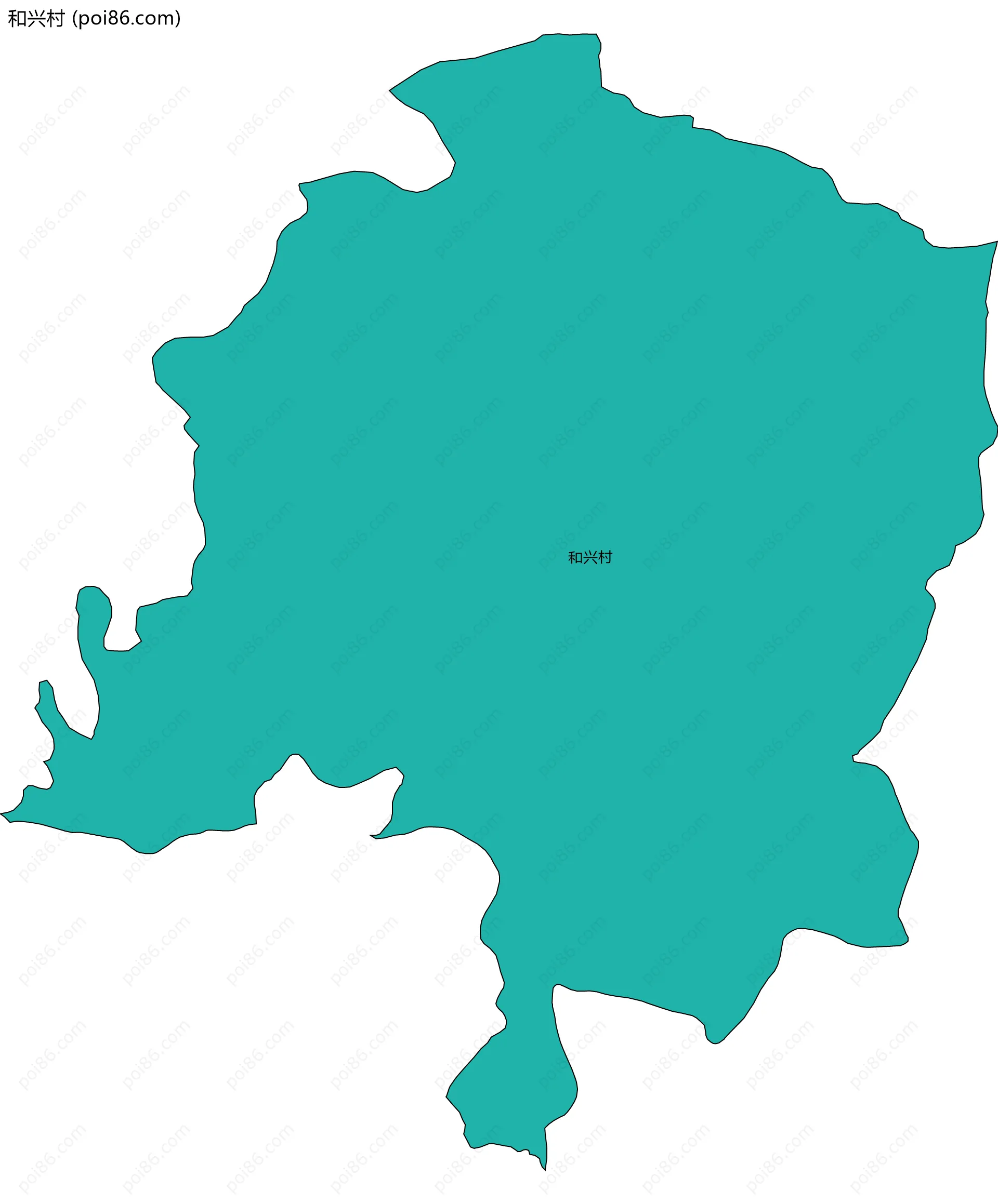 和兴村边界地图