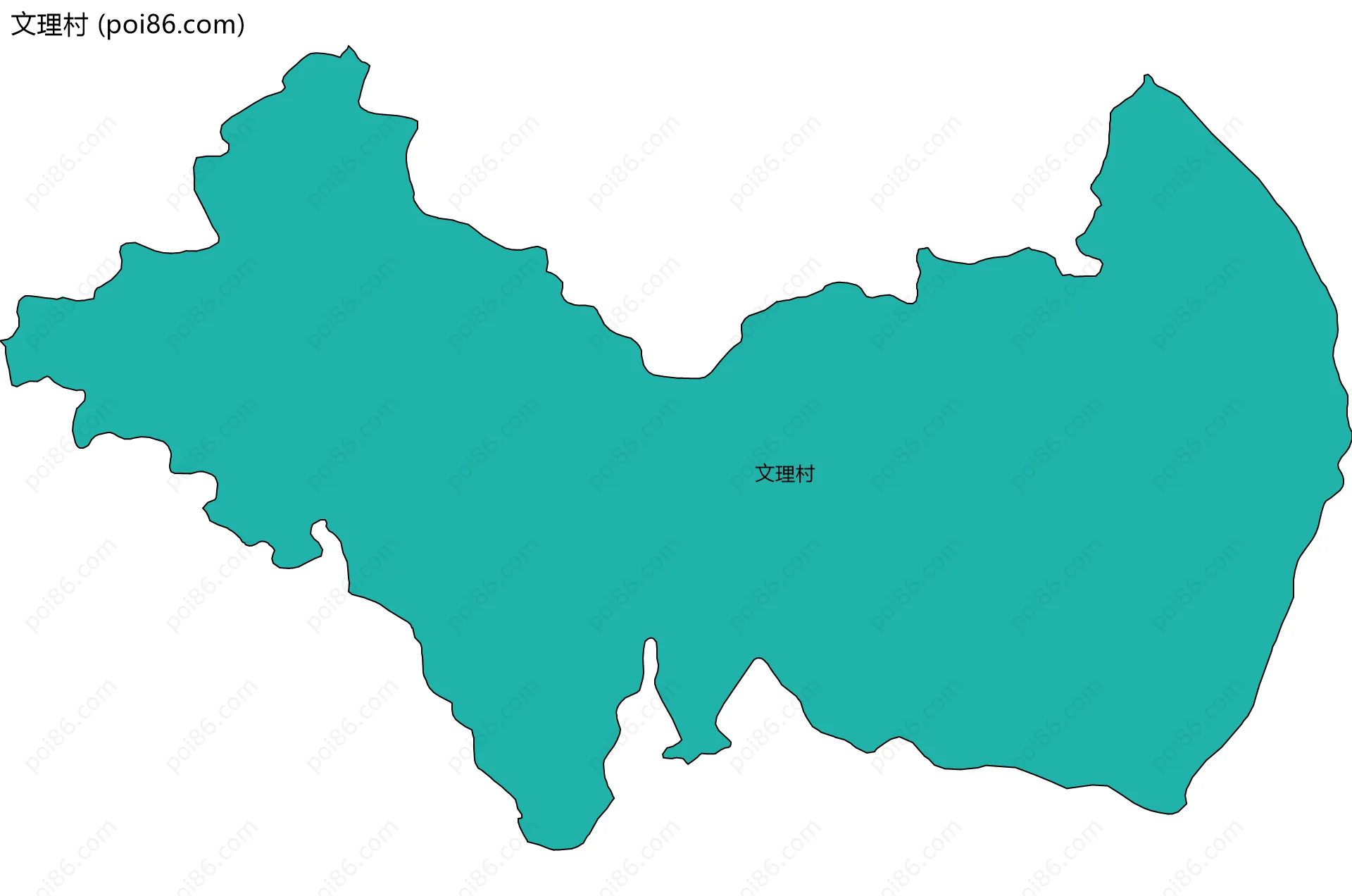 文理村边界地图
