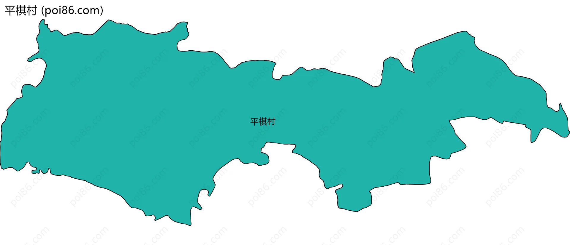 平棋村边界地图