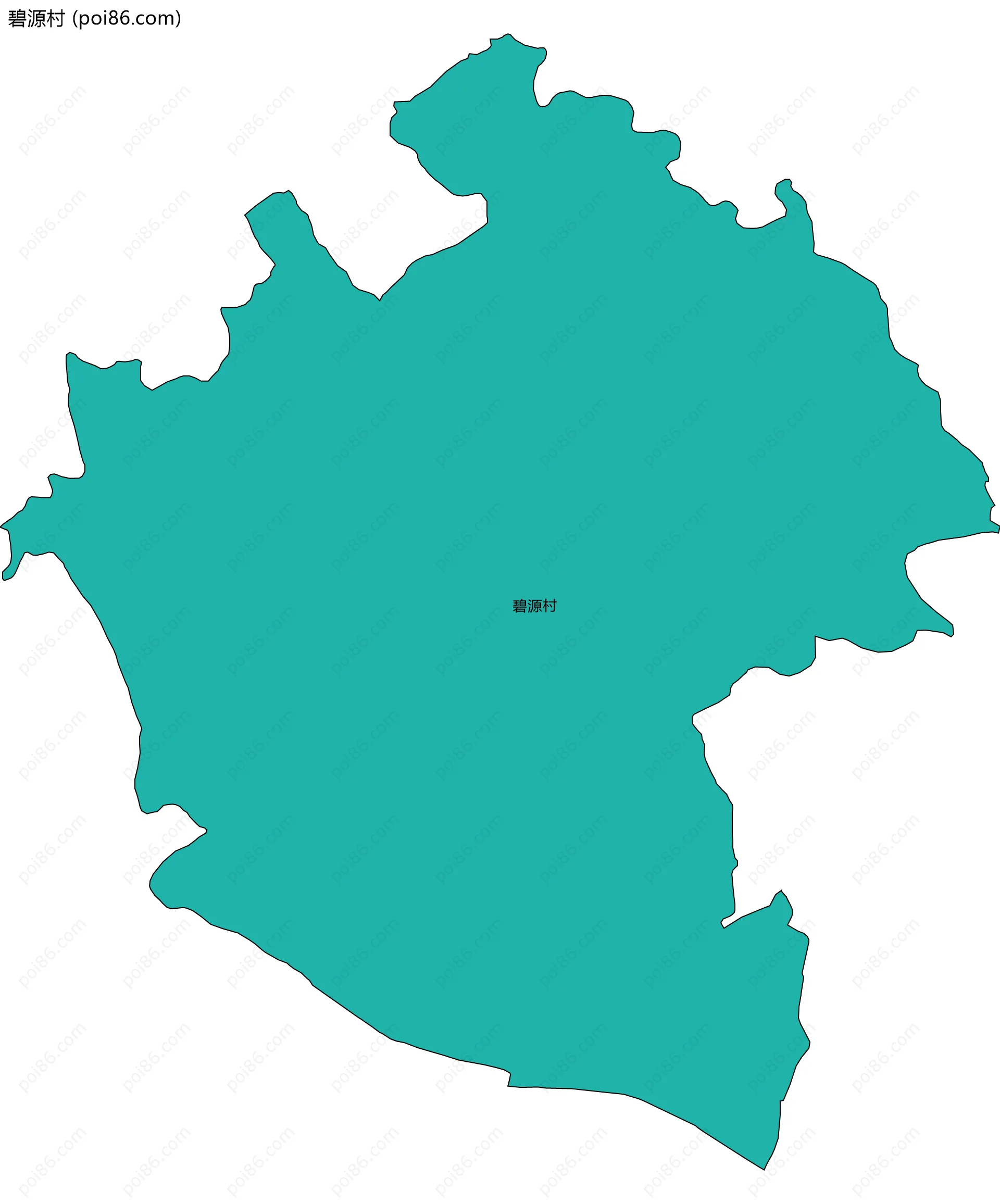 碧源村边界地图