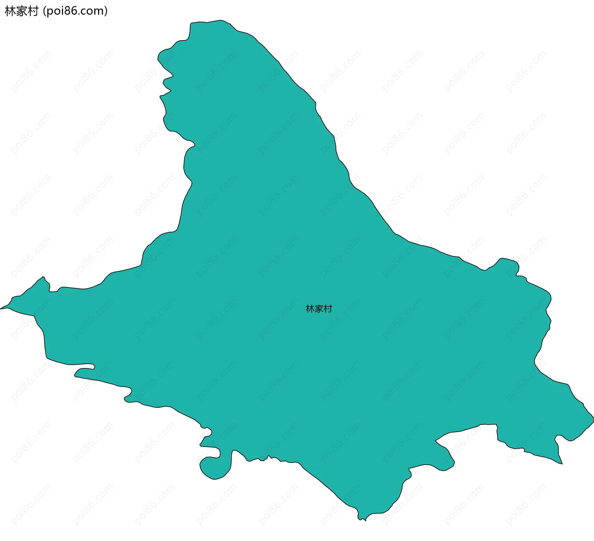 林家村边界地图