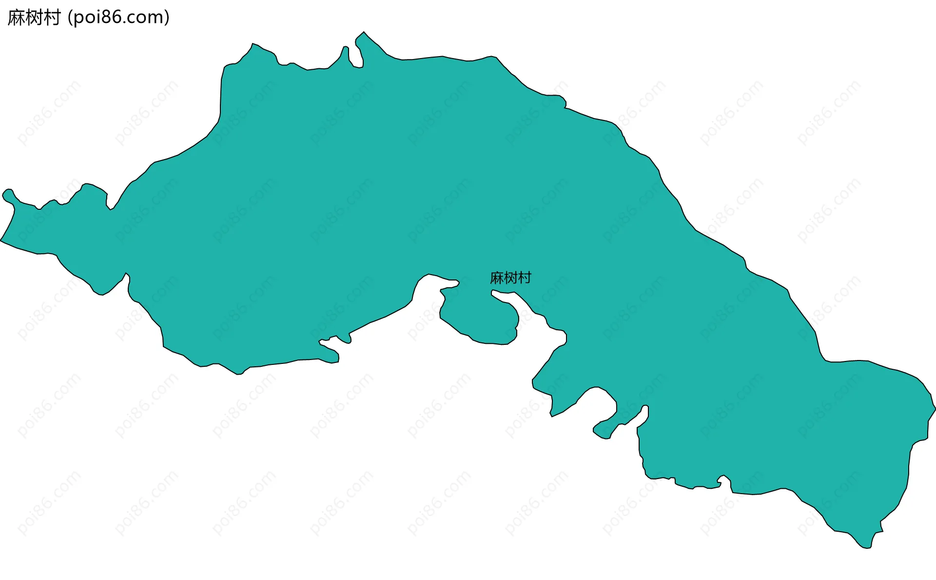 麻树村边界地图